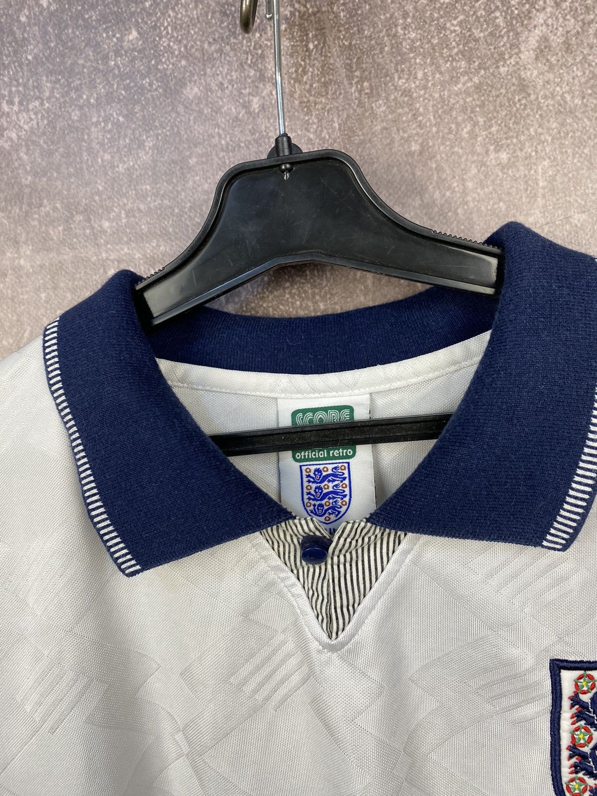 Vintage Vintage 90s England Score Draw Jersey rare Size US L / EU 52-54 / 3 - 5 Thumbnail