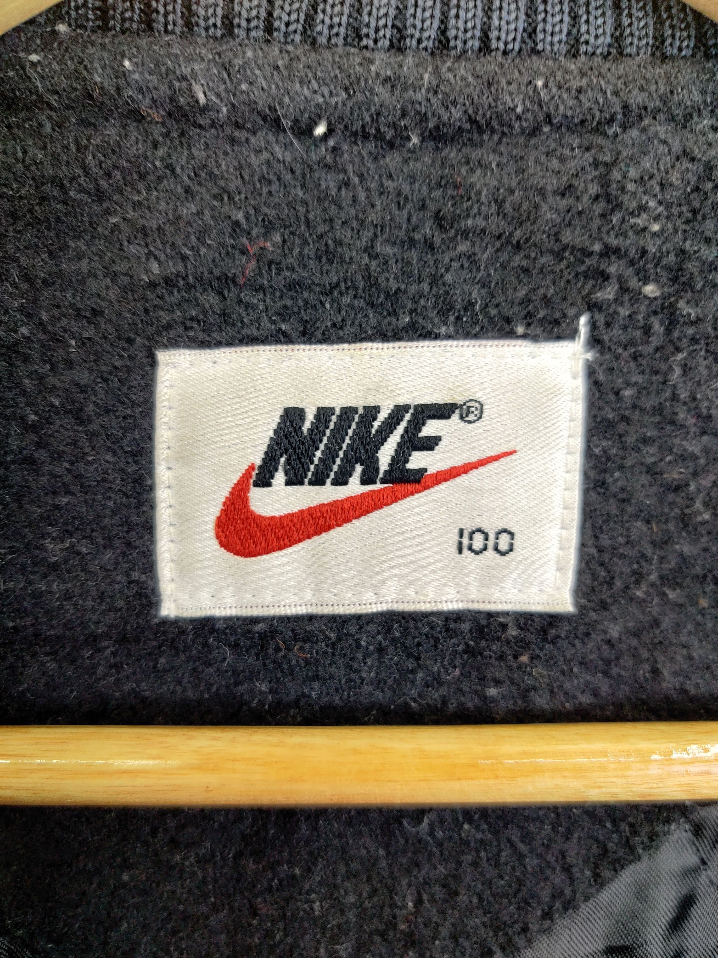 Nike Vintage 90s Nike Air Jordan Wool Leather Varsity Jacket Size US XL / EU 56 / 4 - 12 Thumbnail