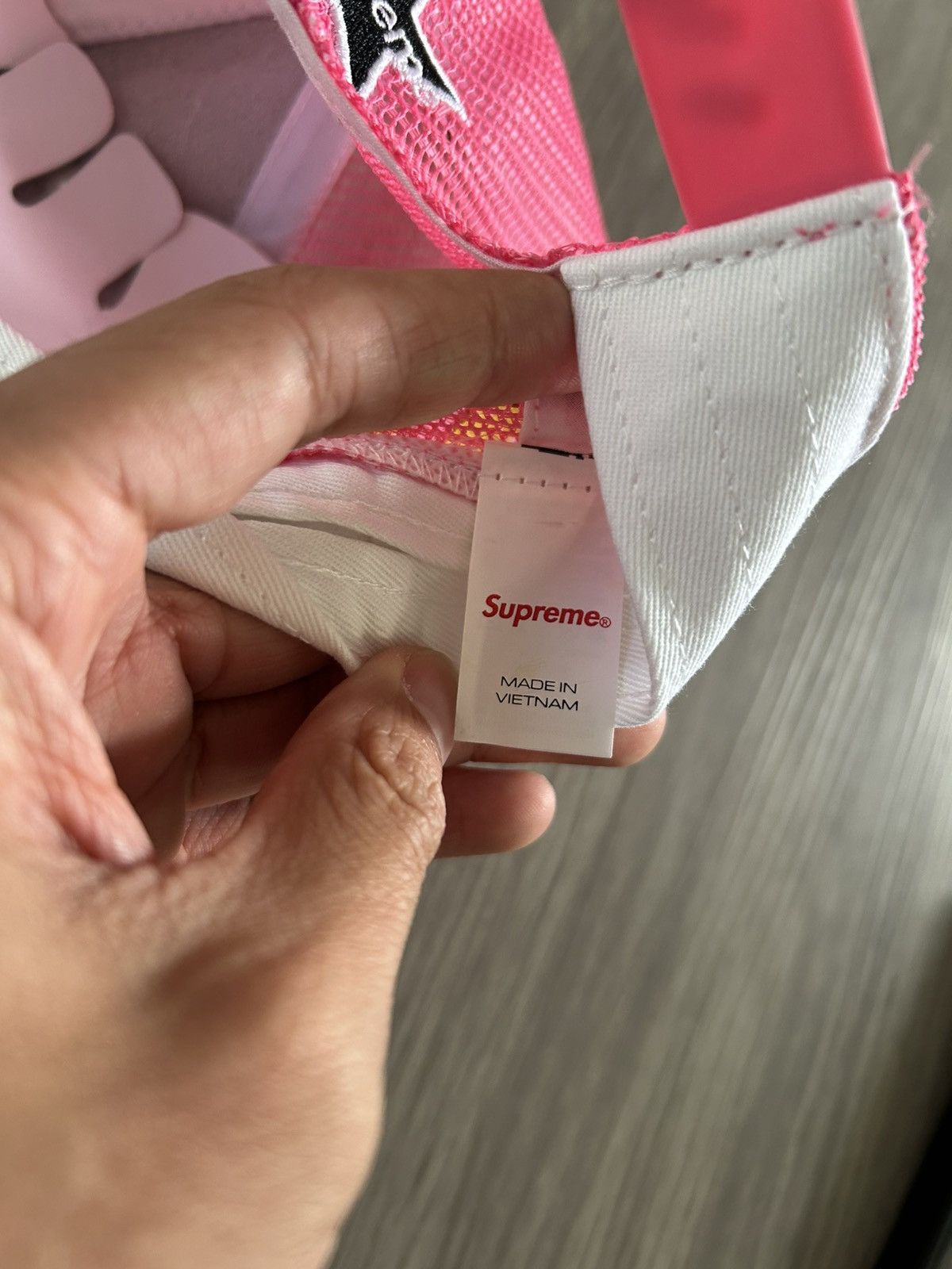 Supreme × Vanson Leathers Supreme Vanson Leathers Mesh Back 6-Panel White Size ONE SIZE - 6 Thumbnail