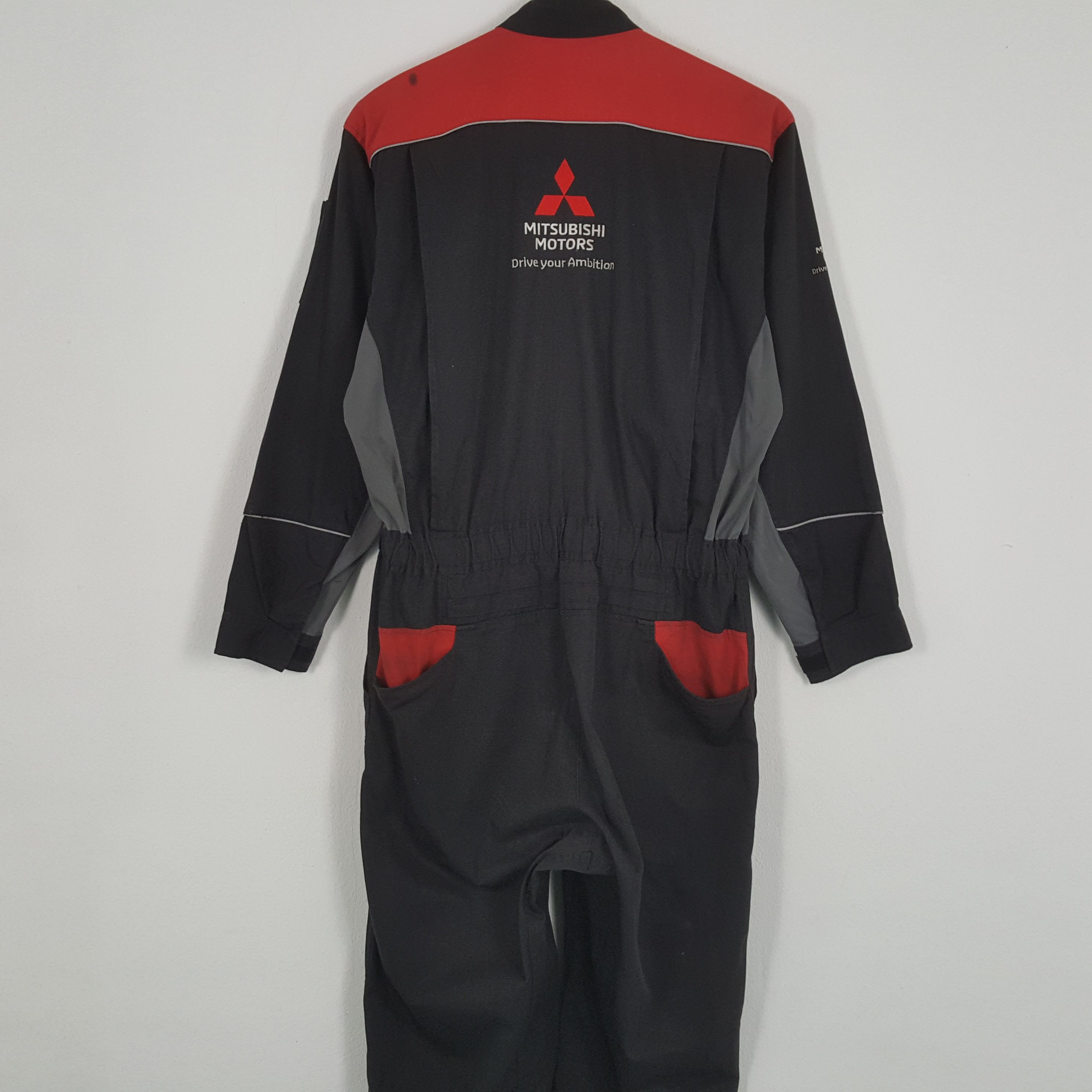 Japanese Brand × Vintage MITSUBISHI MOTOR Racing Workwear Style Coverall Jacket Size US XL / EU 56 / 4 - 2 Thumbnail