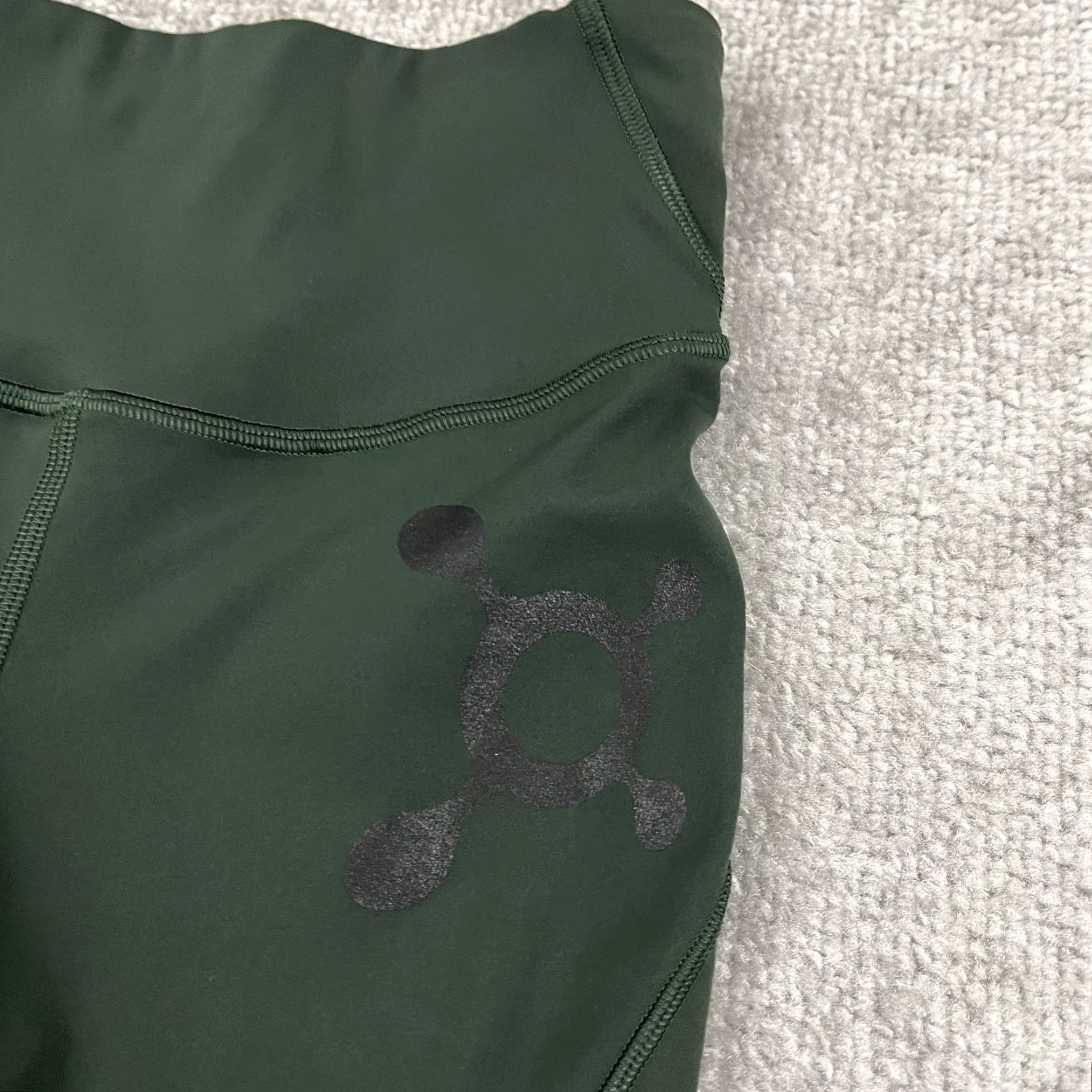 Lululemon Lululemon Base Pace Tights Womens Sz 2 25" Rainforest Green Gym Activewear Cropped Leggings Size ONE SIZE - 4 Thumbnail