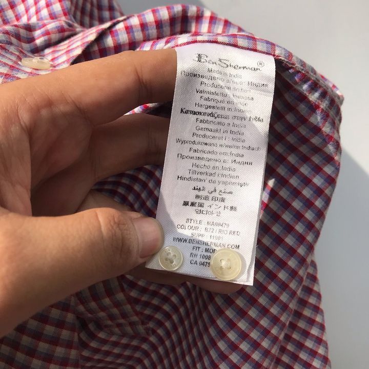 Ben Sherman × Designer × Vintage Ben Sherman Iconic Archieve Shirts Red Rio Gingham button up Size US M / EU 48-50 / 2 - 17 Thumbnail