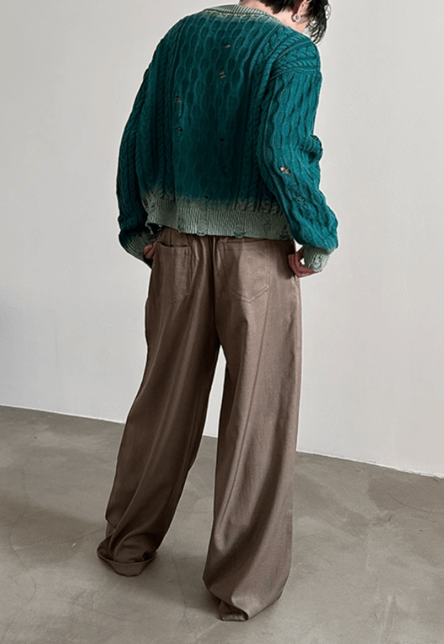 Other Unsix Ombre spray-dyed short knit sweater Size US M / EU 48-50 / 2 - 5 Thumbnail