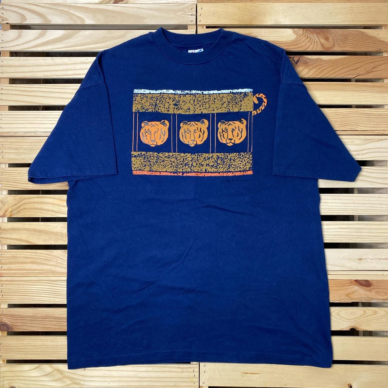 Hanes Vintage Tigers Navy Blue Nature Tee Size XL Size US XL / EU 56 / 4 - 1 Thumbnail