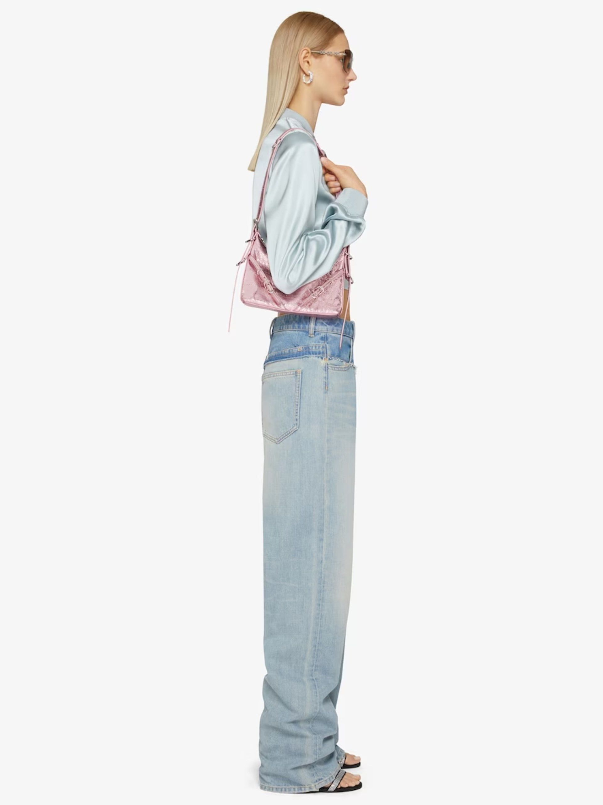 Givenchy o1gr1nt0125 Big Mix Denim Jeans in Blue Size 28" / US 6 / IT 42 - 3 Thumbnail