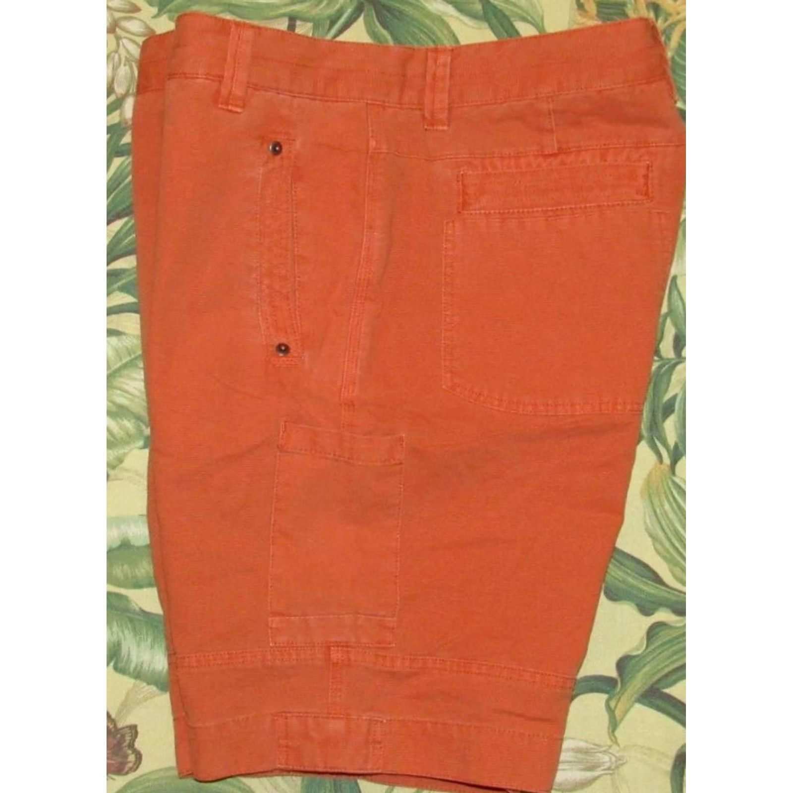 Carbon2Cobalt CARBON2COBALT Rust 9" Cotton Flat Front Chino Shorts 32 Size US 32 / EU 48 - 2 Thumbnail