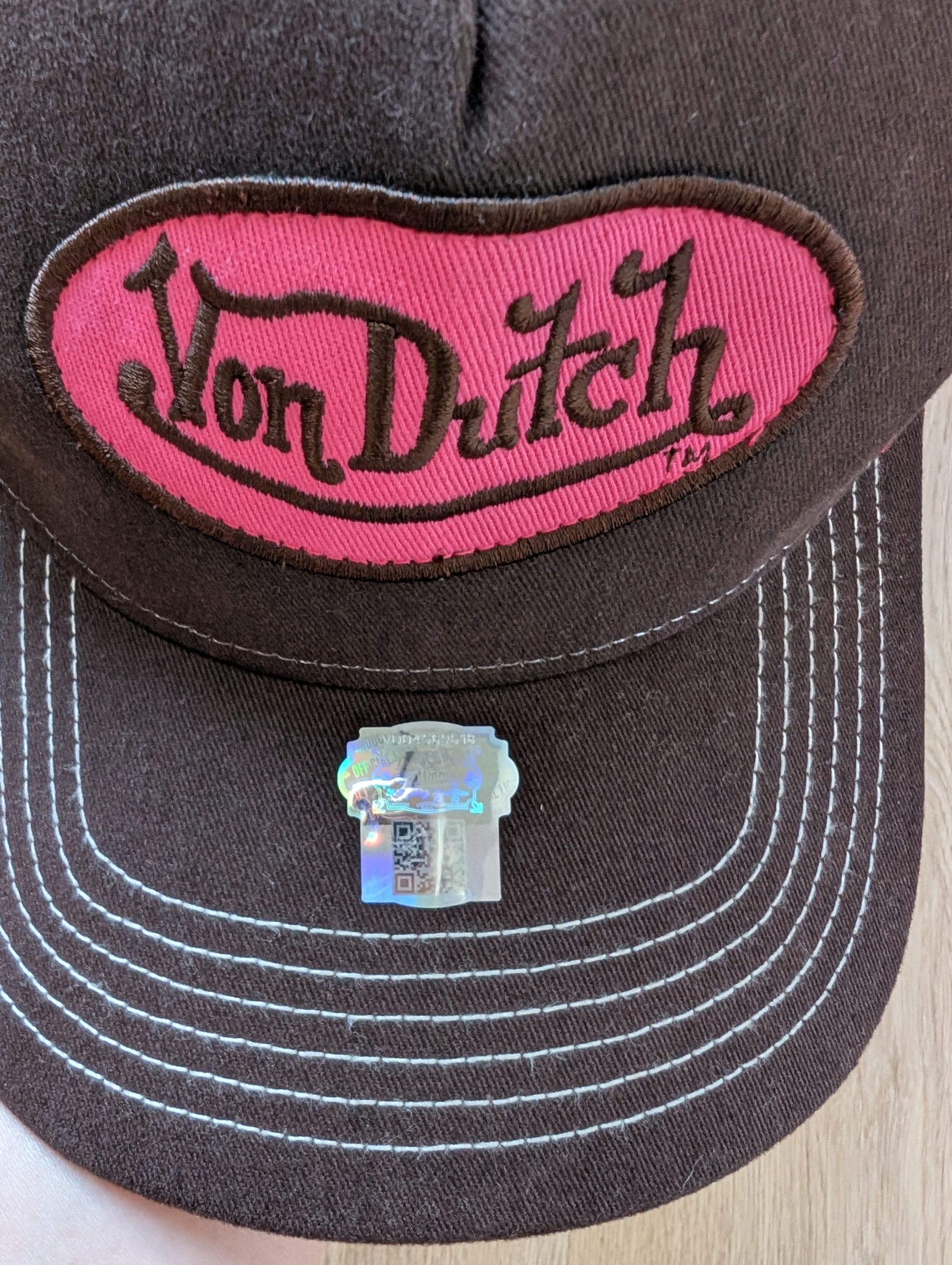 Von Dutch Von Dutch Trucker Hat Brown/Pink Mesh SnapBack Cap New Size ONE SIZE - 10 Thumbnail