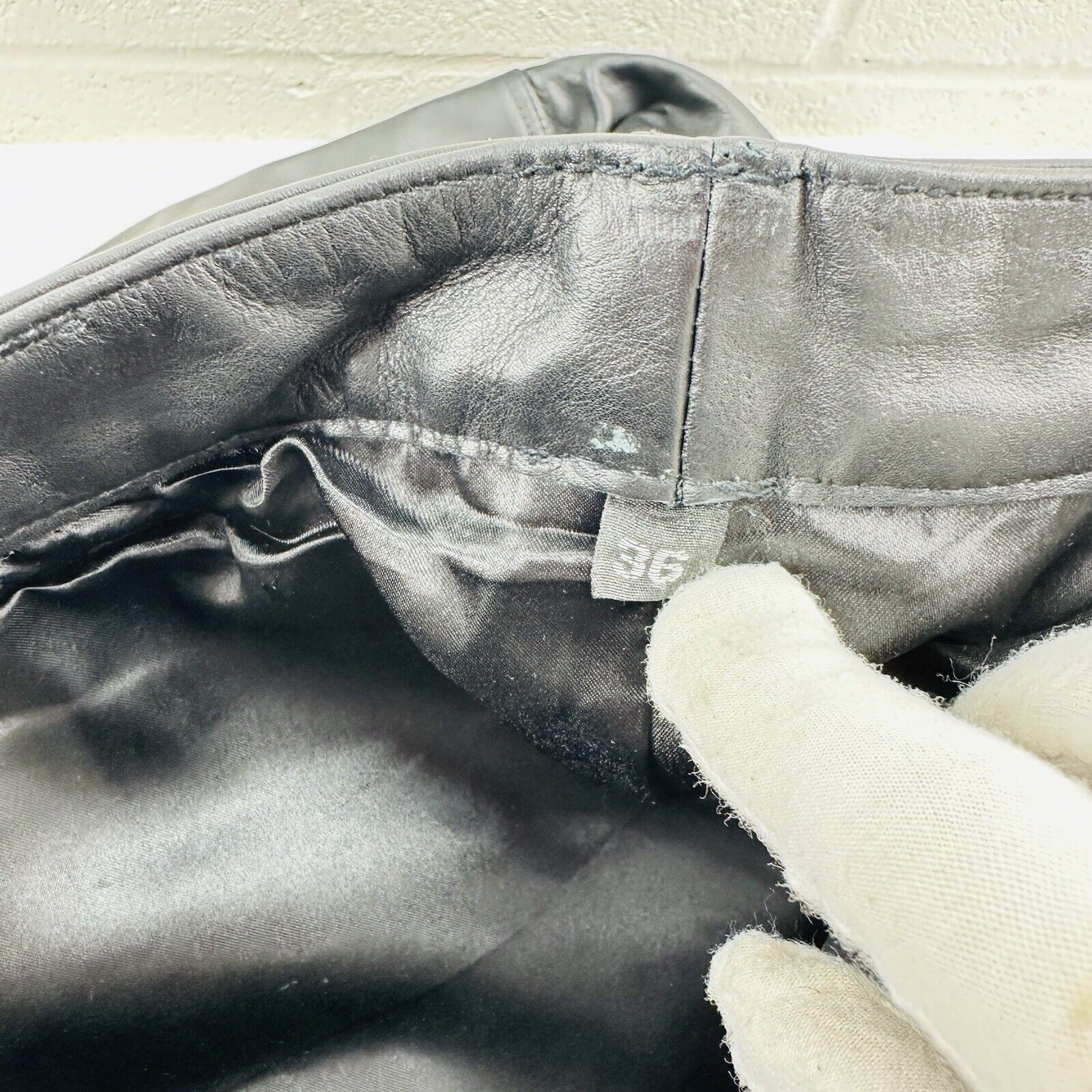 Homme + Femme La HOMME + FEMME LEATHER PANTS NEW SZ 36x32, New Without Tags Size US 36 / EU 52 - 10 Thumbnail