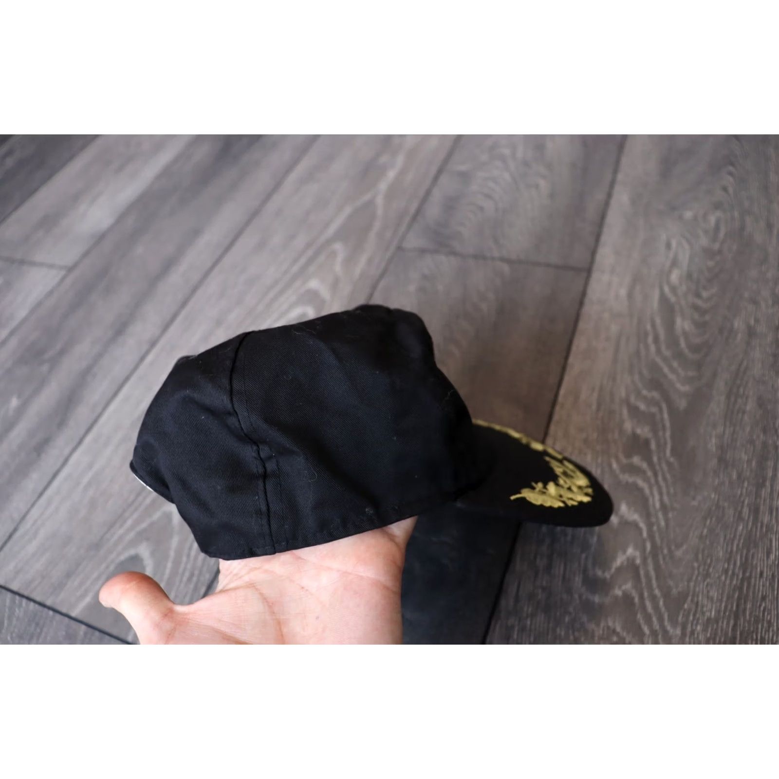 Aeronautica Militare AERONAUTICA MILITARE ITALIAN CAP Hat Men’s Vintage Black Crewneck Style Baseball Cap One Size L Size ONE SIZE - 5 Thumbnail
