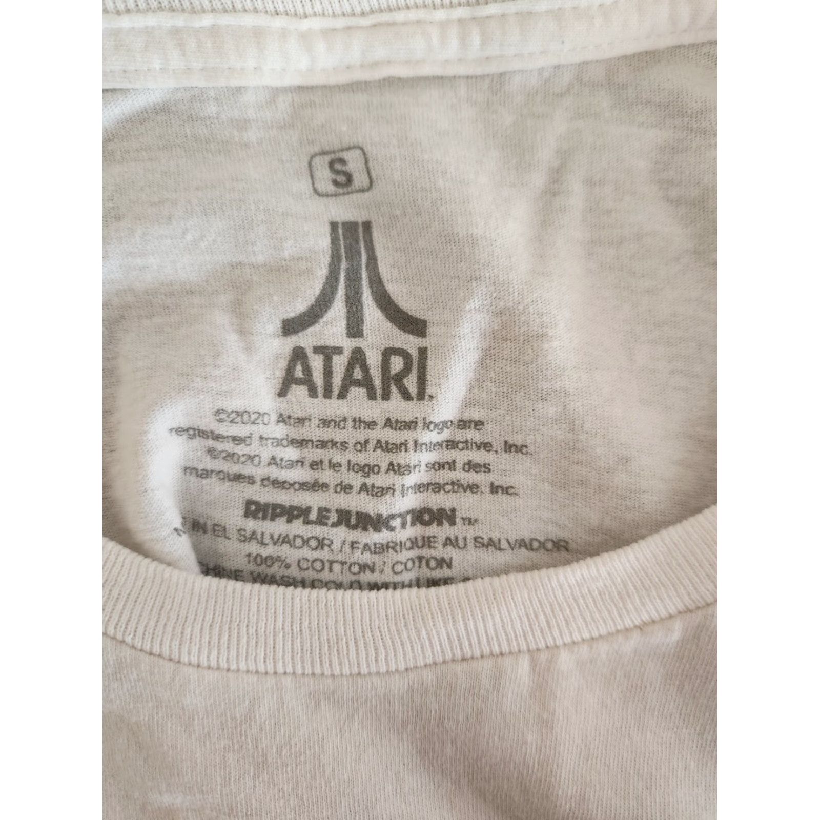 Ripple Junction Atari Ripple Junction T-Shirt White Long Sleeve Crew Neck Small Mens Cotton Retro Logo VG No N/A Size US S / EU 44-46 / 1 - 2 Thumbnail