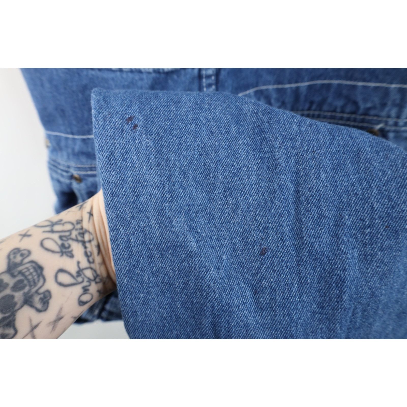 Vintage Vintage 90s Streetwear Distressed Wide Leg Denim Overalls Size US 36 / EU 52 - 11 Thumbnail