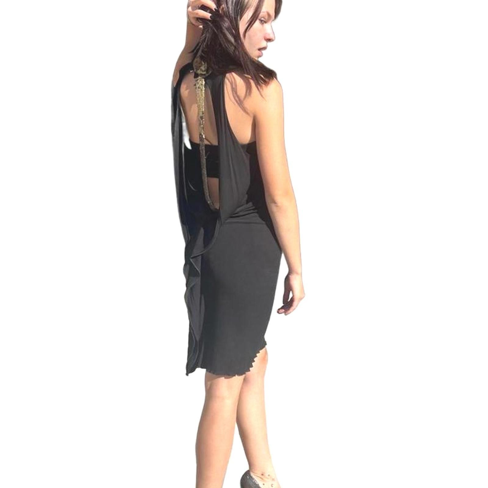 Designer Roland Mouret Black & Gold Sequin Cocktail Mini – S Size M / US 6-8 / IT 42-44 - 4 Thumbnail