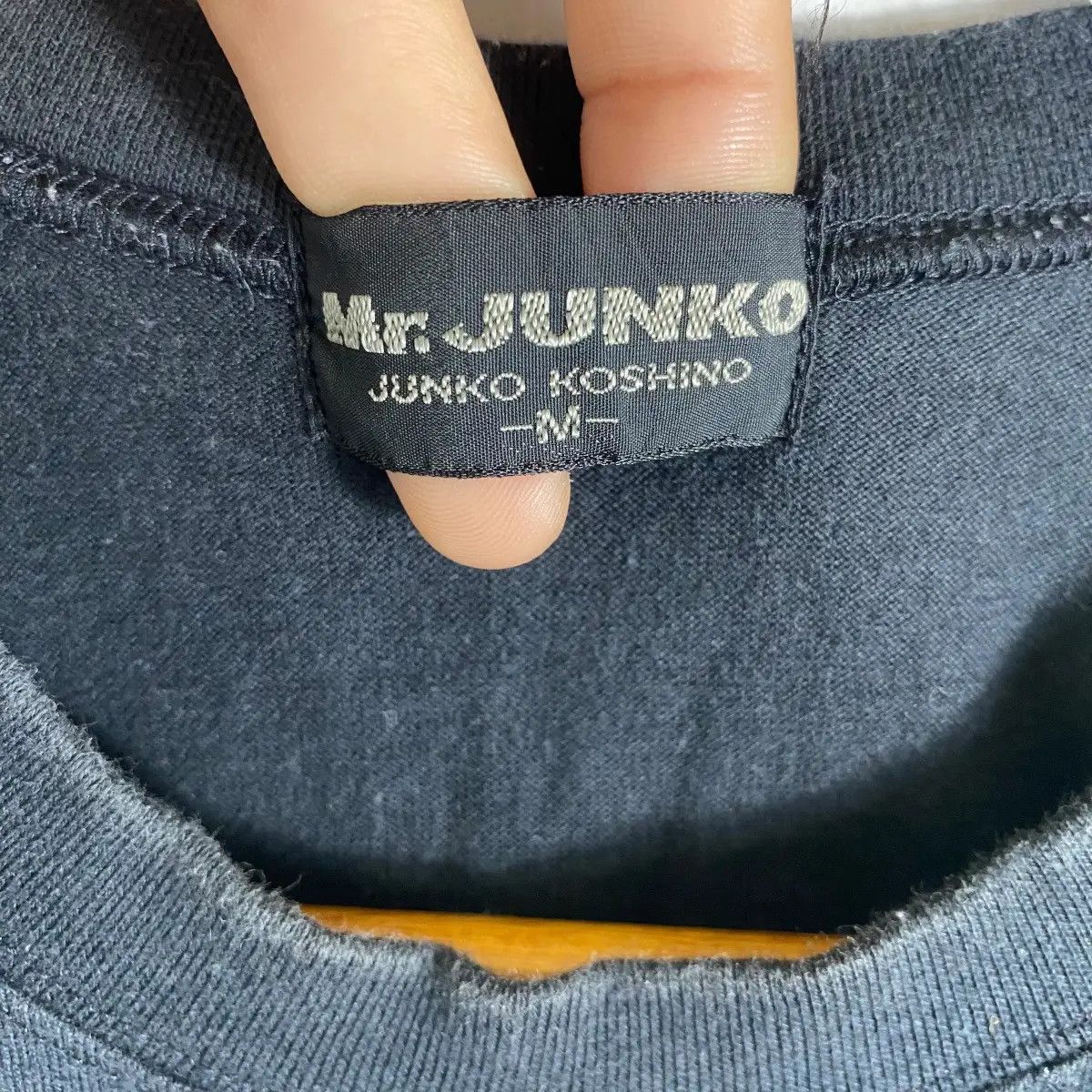 Designer × Mr. Junko × Vintage Vintage 90's MR JUNKO The Inner Man Embosses Font Print Tee Size US M / EU 48-50 / 2 - 5 Thumbnail