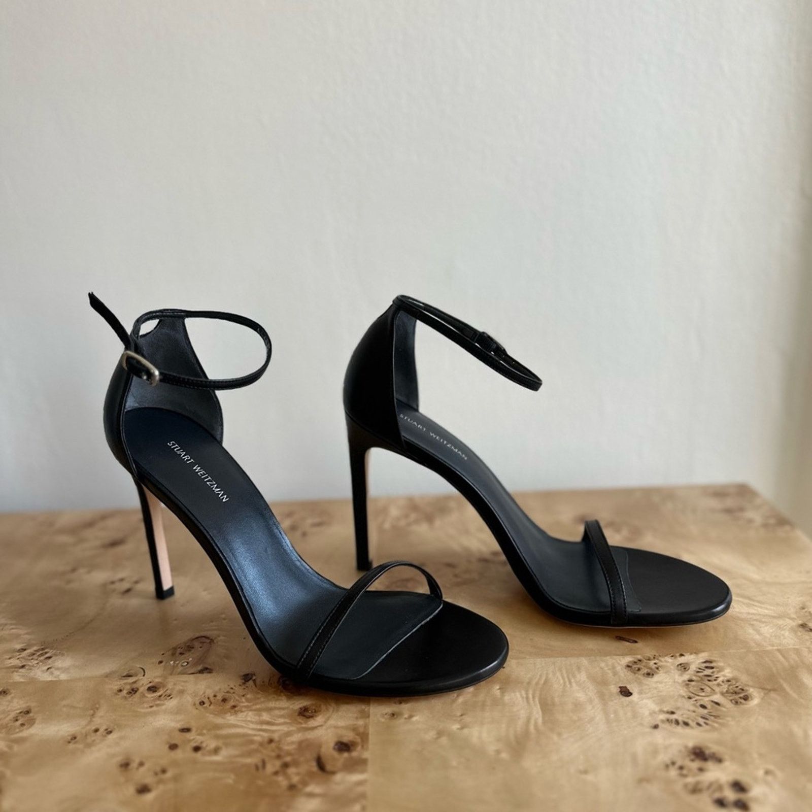 Stuart Weitzman Stuart Weitzman Nudistsong Black Heeled Sandals - 9.5 M Size US 9.5 / IT 39.5 - 2 Thumbnail