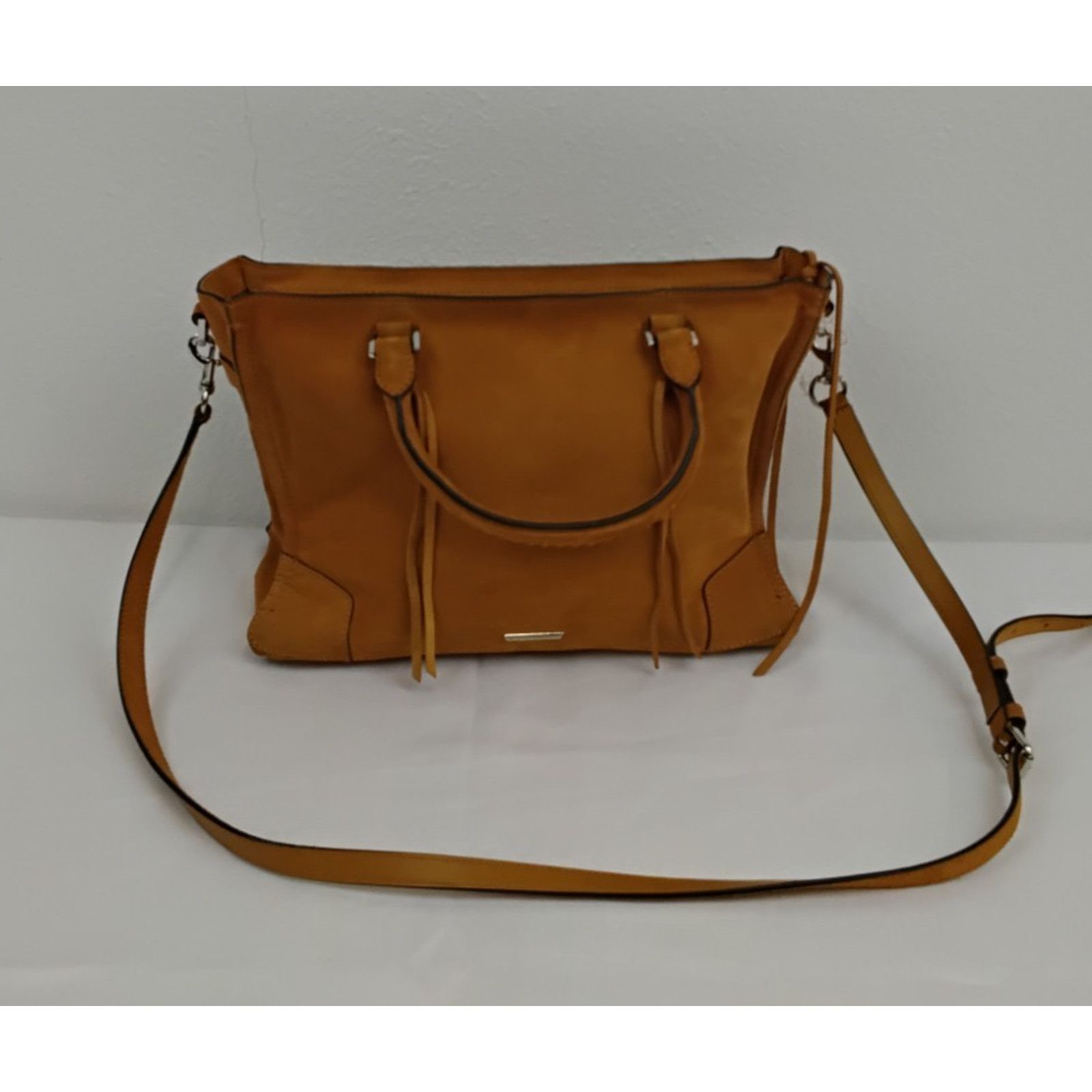 Rebecca Minkoff Rebecca Minkoff Suede Leather Purse Tan With Crossbody Strap Size ONE SIZE - 2 Thumbnail