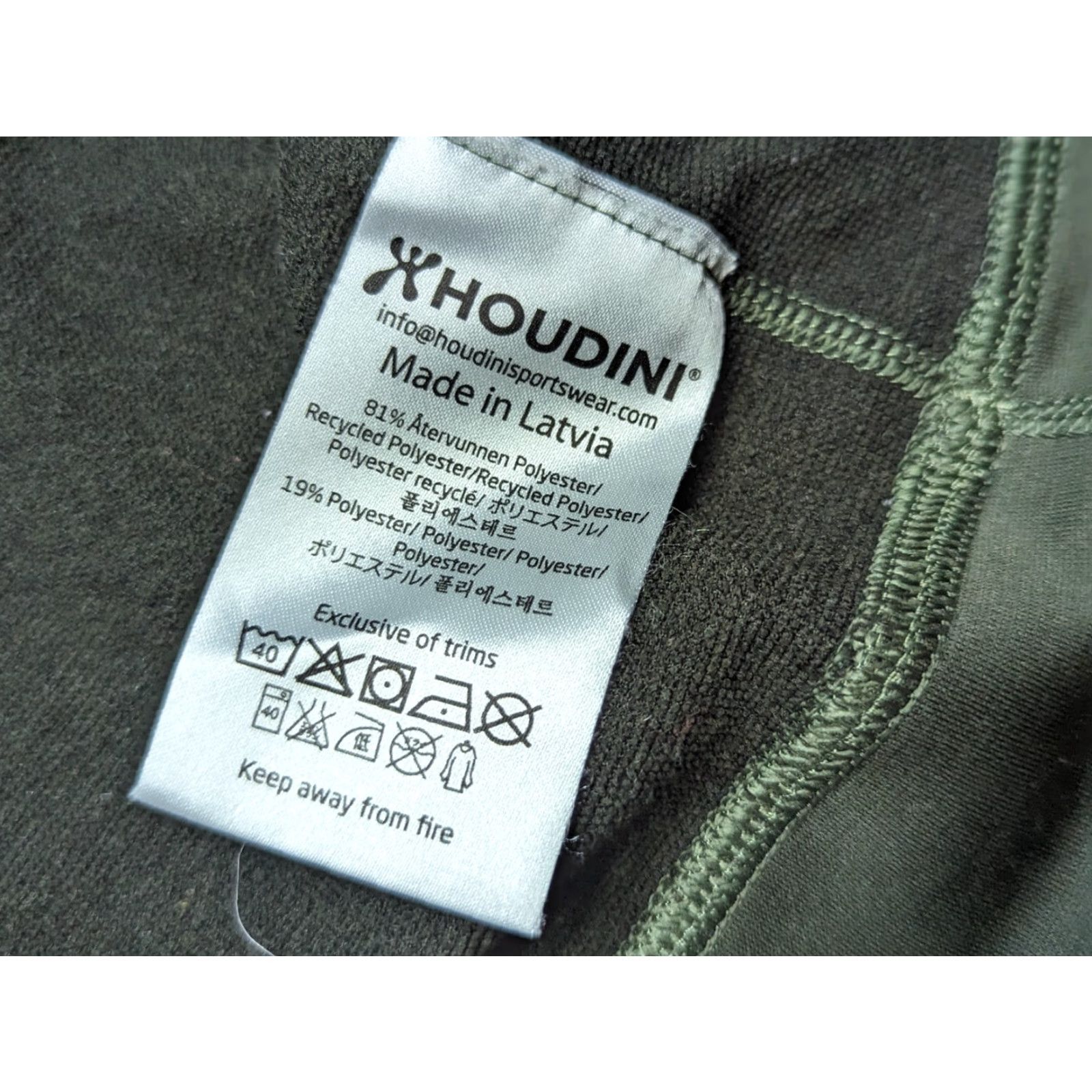 Houdini Houdini Mens Shirt Large Green Sport Long Sleeves Running Cycling Shirt Mens XL Green Sports Moisture Wicking Quick Dry Size US XL / EU 56 / 4 - 5 Thumbnail