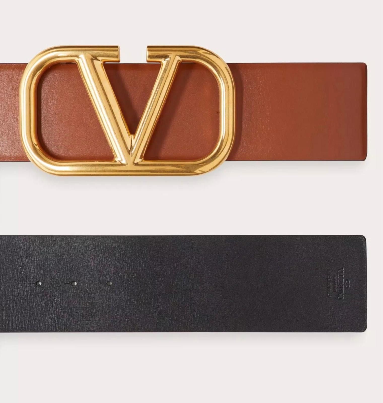Designer Valentino Reversible Vlogo Signature Belt size 85 Size ONE SIZE - 4 Thumbnail