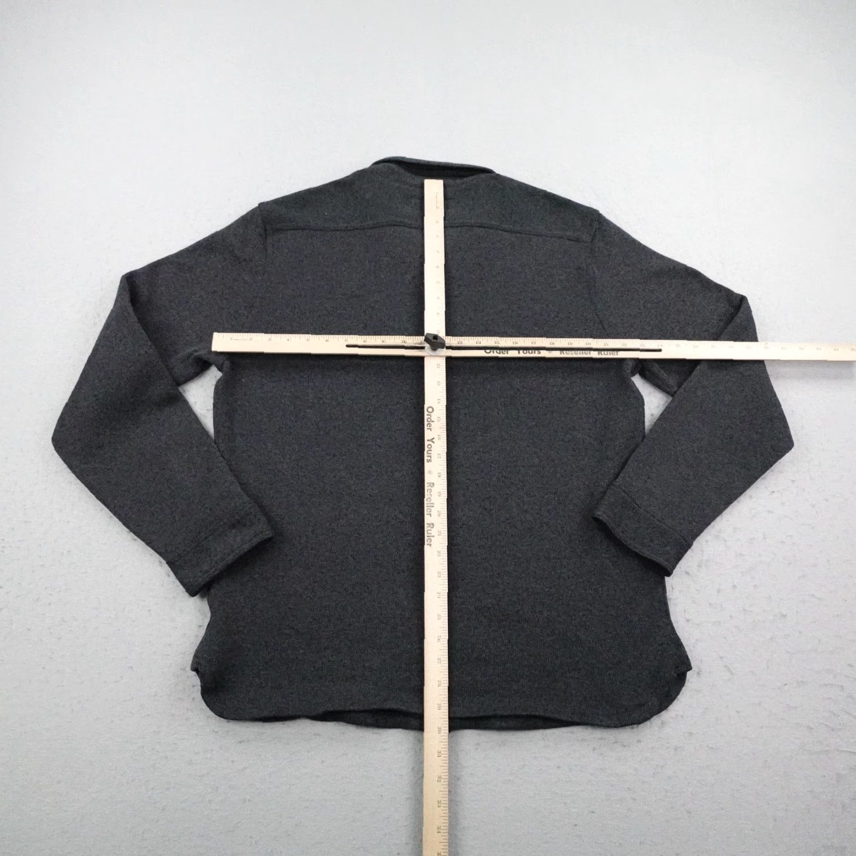Levi's Levis Shirt Mens 2XL Gray Knit Button Up Fleece Overshirt Shacket Dual Pocket Size US XXL / EU 58 / 5 - 6 Thumbnail