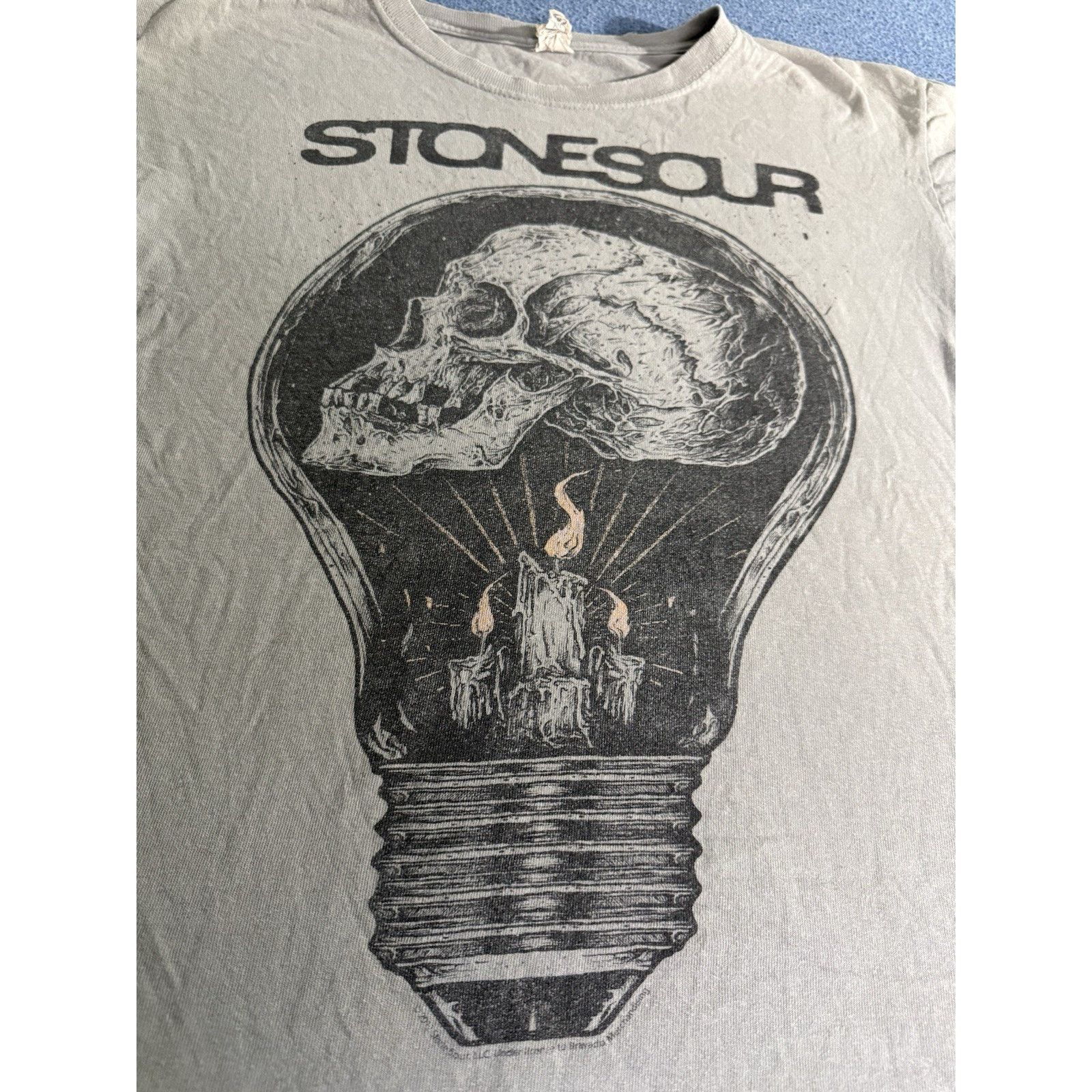 Delta Vintage Stone Sour Rock Band Grey T-Shirt Size M Size US M / EU 48-50 / 2 - 1 Thumbnail