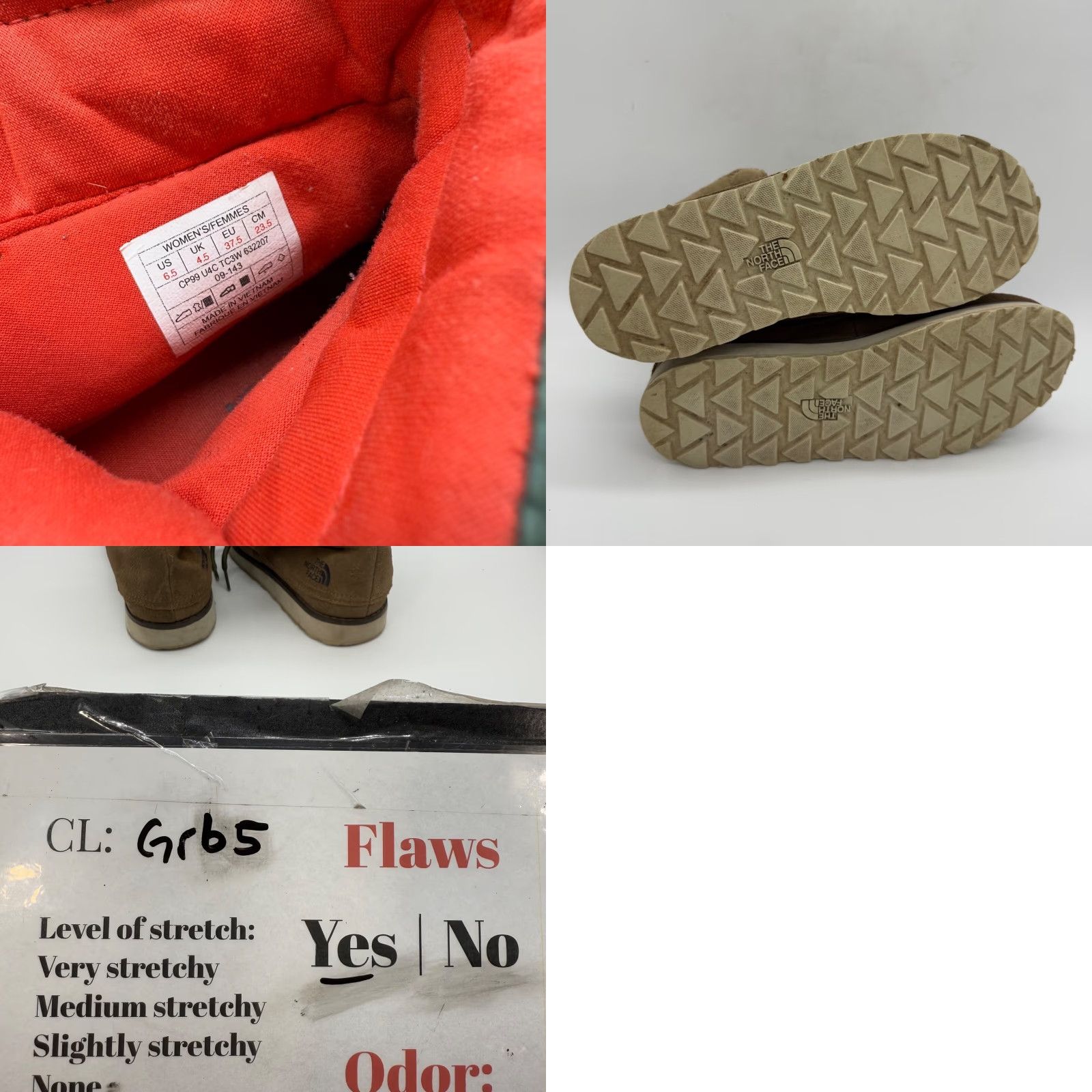 The North Face The North Face Womens Lace Up Suede Ankle Boots Hiking Brown Size 6.5 Shoes Womens Brown Suede Lace Up Hiking Boots 6.5 Size US 7 / IT 37 - 9 Thumbnail