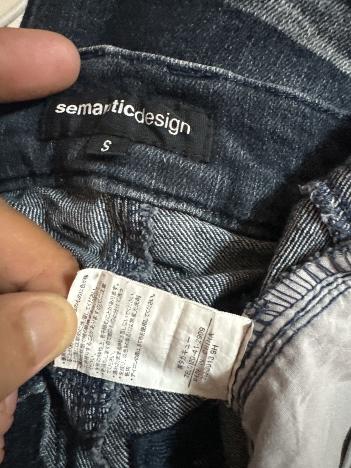 Designer × Japanese Brand × Vintage Vtg Semantic Design J Curve Legs Claw Mark Acid Wash Denim Size US 28 / EU 44 - 14 Thumbnail