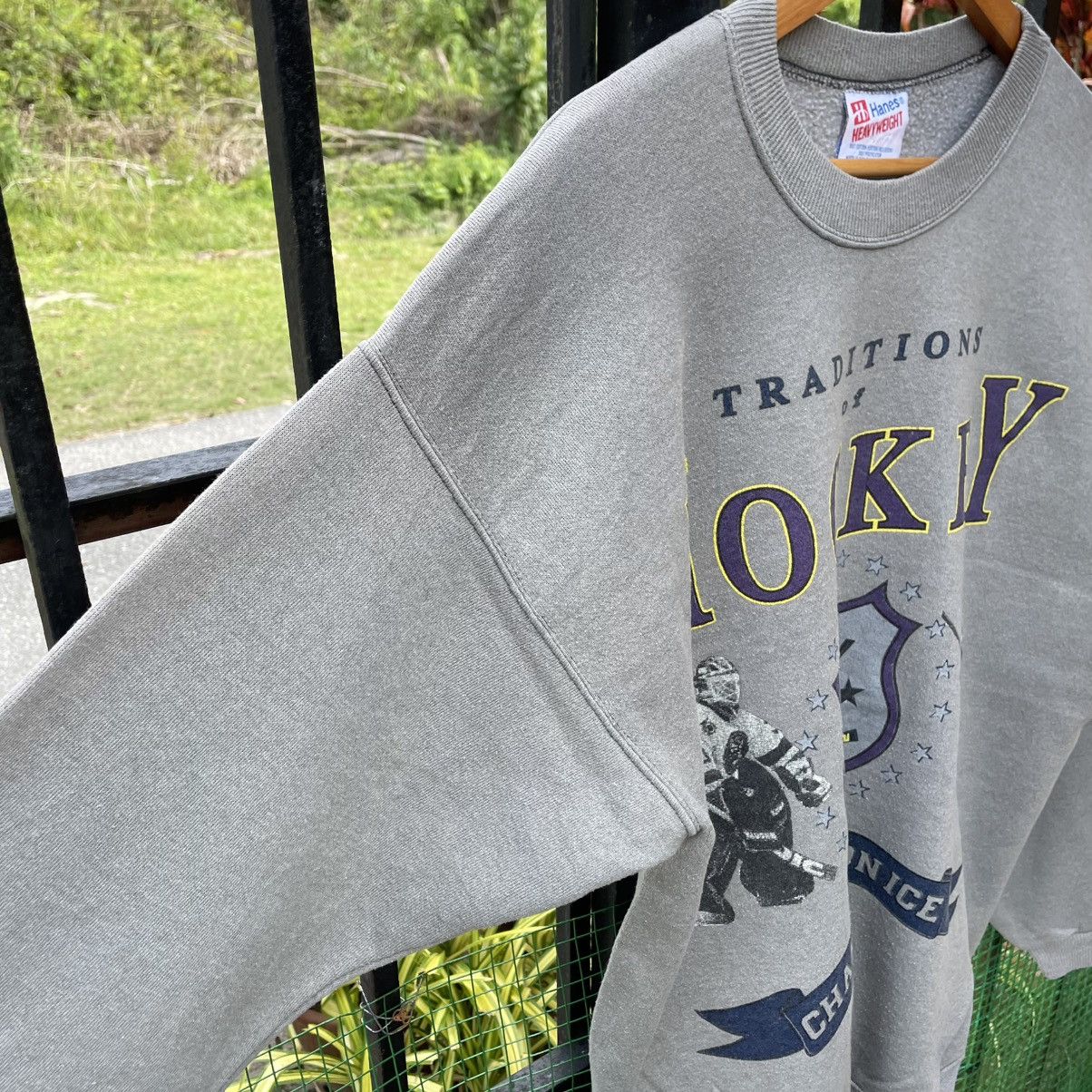Vintage 🔥Vintage 90s Traditional Of Hockey Crewneck Sweatshirts Size US M / EU 48-50 / 2 - 10 Thumbnail