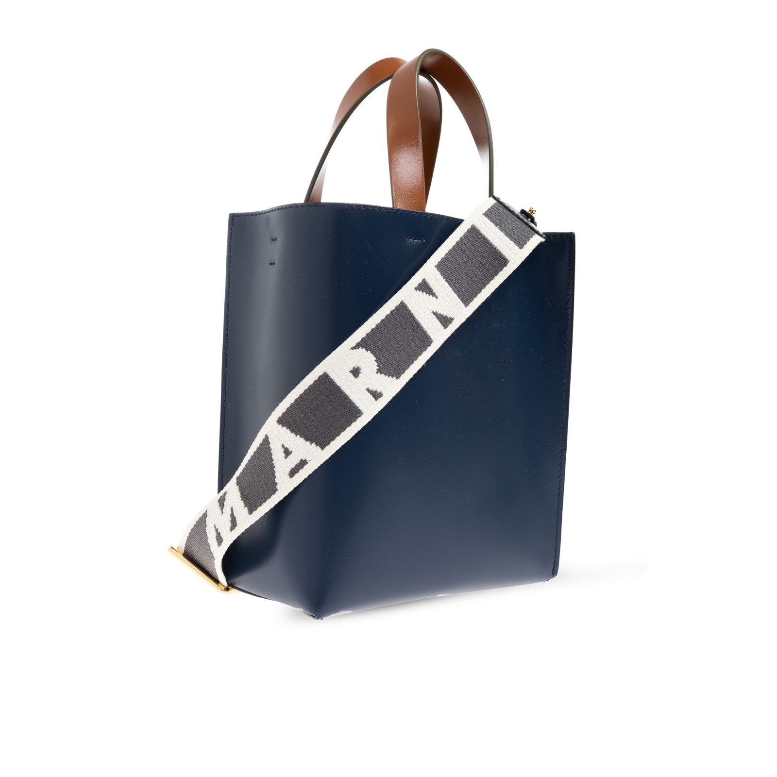Marni MARNI Museo Mini Blue Top Handle Bag New & Authentic Size ONE SIZE - 3 Thumbnail