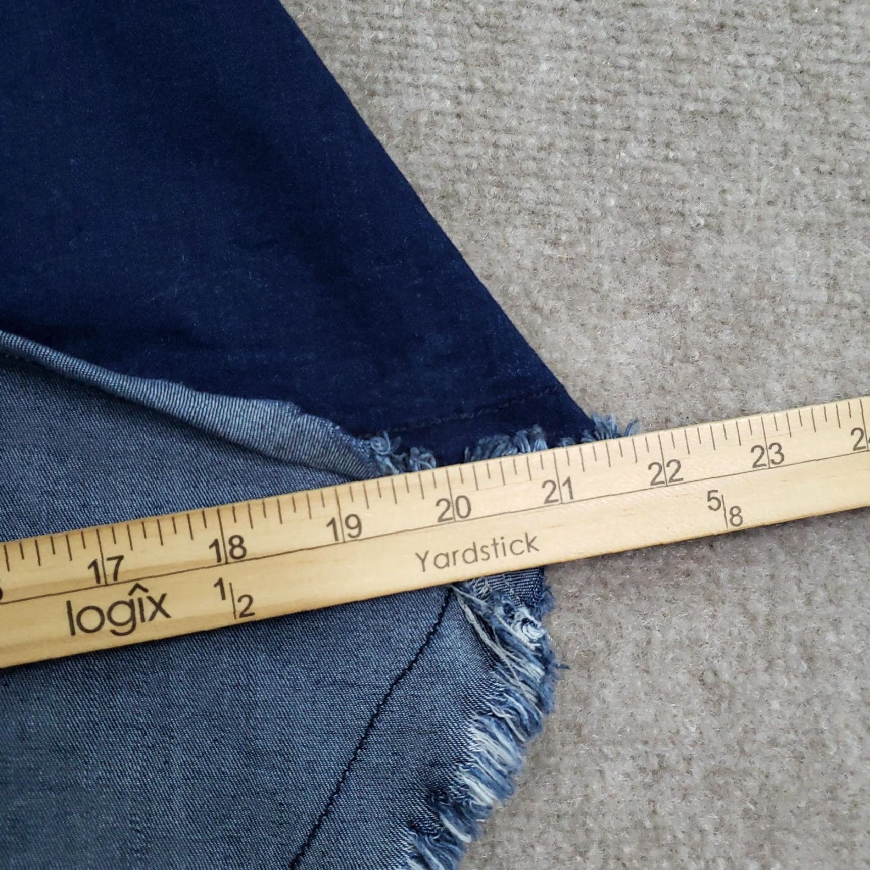 Vintage Judy Blue Jeans Womens High Rise Blue Super Flare Bell Bottoms 28 32 Inseam Distressed Stretch Raw Hem Fringe Zipper Jeans Boys? Size 28" / US 6 / IT 42 - 5 Thumbnail