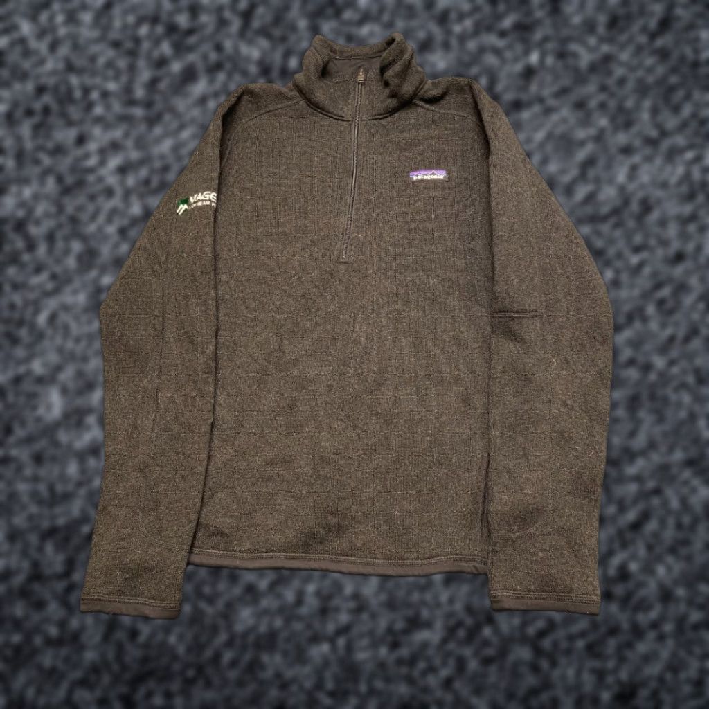 Patagonia Patagonia Fleece Jacket M Black Raglan Sleeve 1/4 Zip Winter Women Size M / US 6-8 / IT 42-44 - 1 Thumbnail