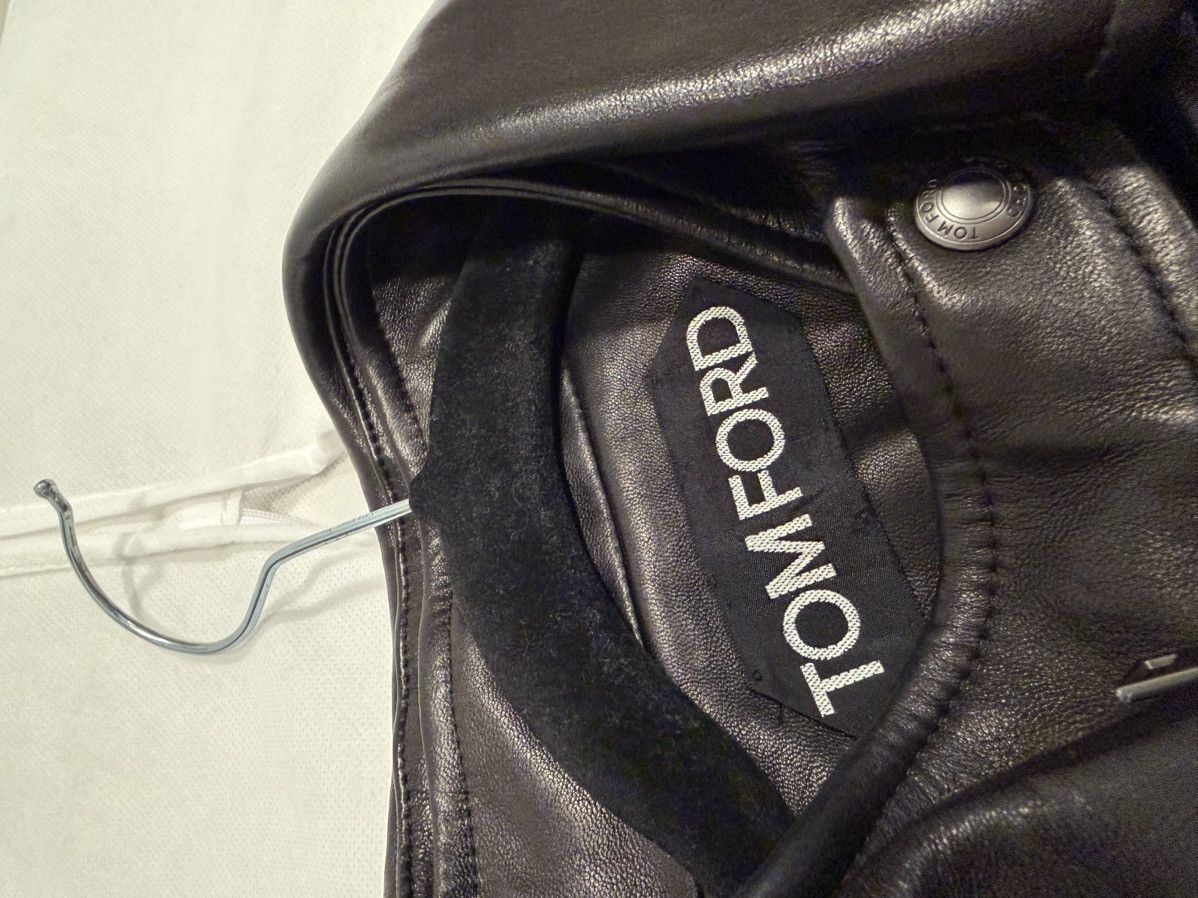 Tom Ford TOM FORD Leather Jacket Sz 42 Size M / US 6-8 / IT 42-44 - 18 Thumbnail