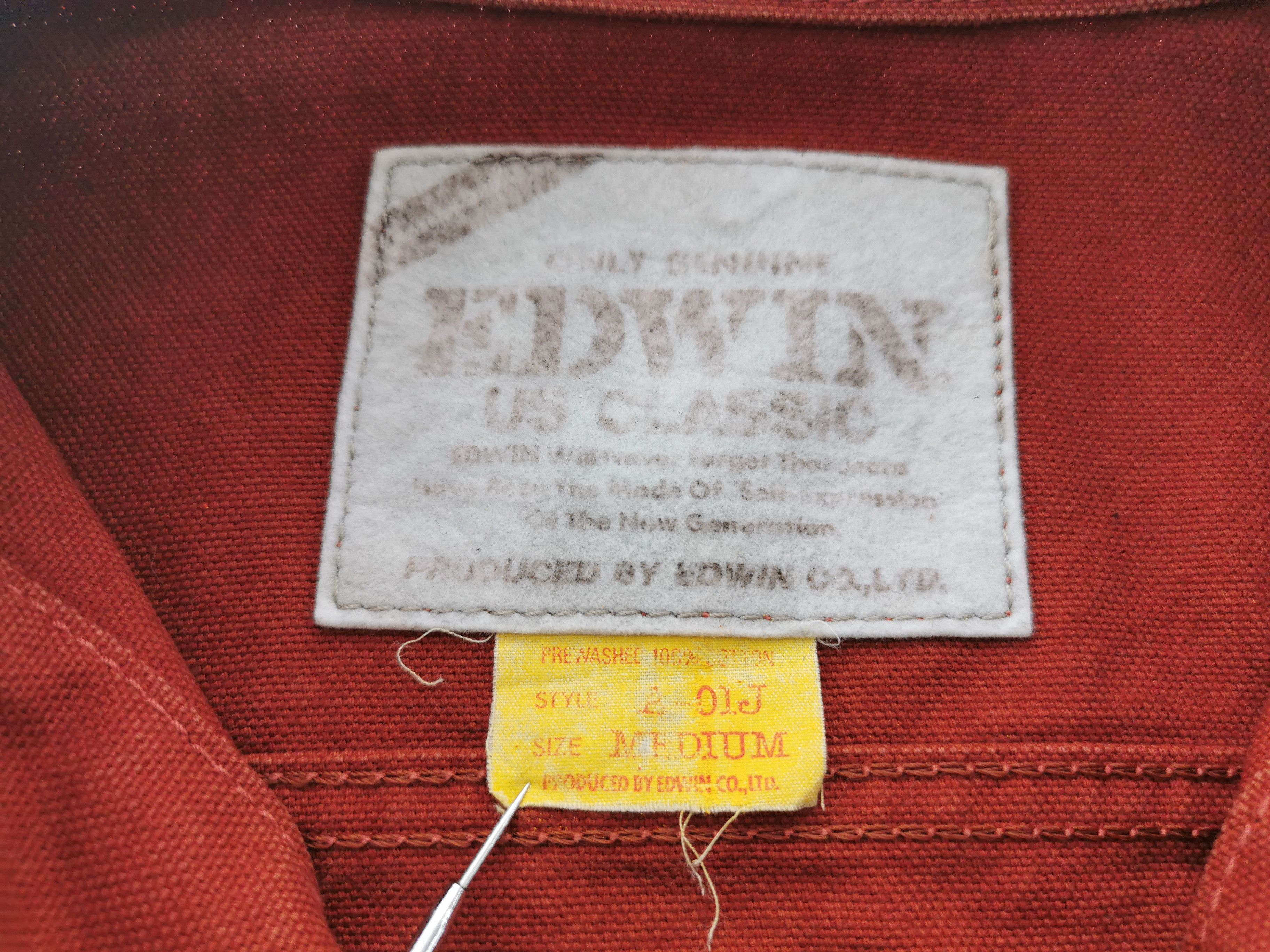 Edwin Vintage 90's Edwin Denim Jeans Jacket Size M Size US M / EU 48-50 / 2 - 5 Thumbnail