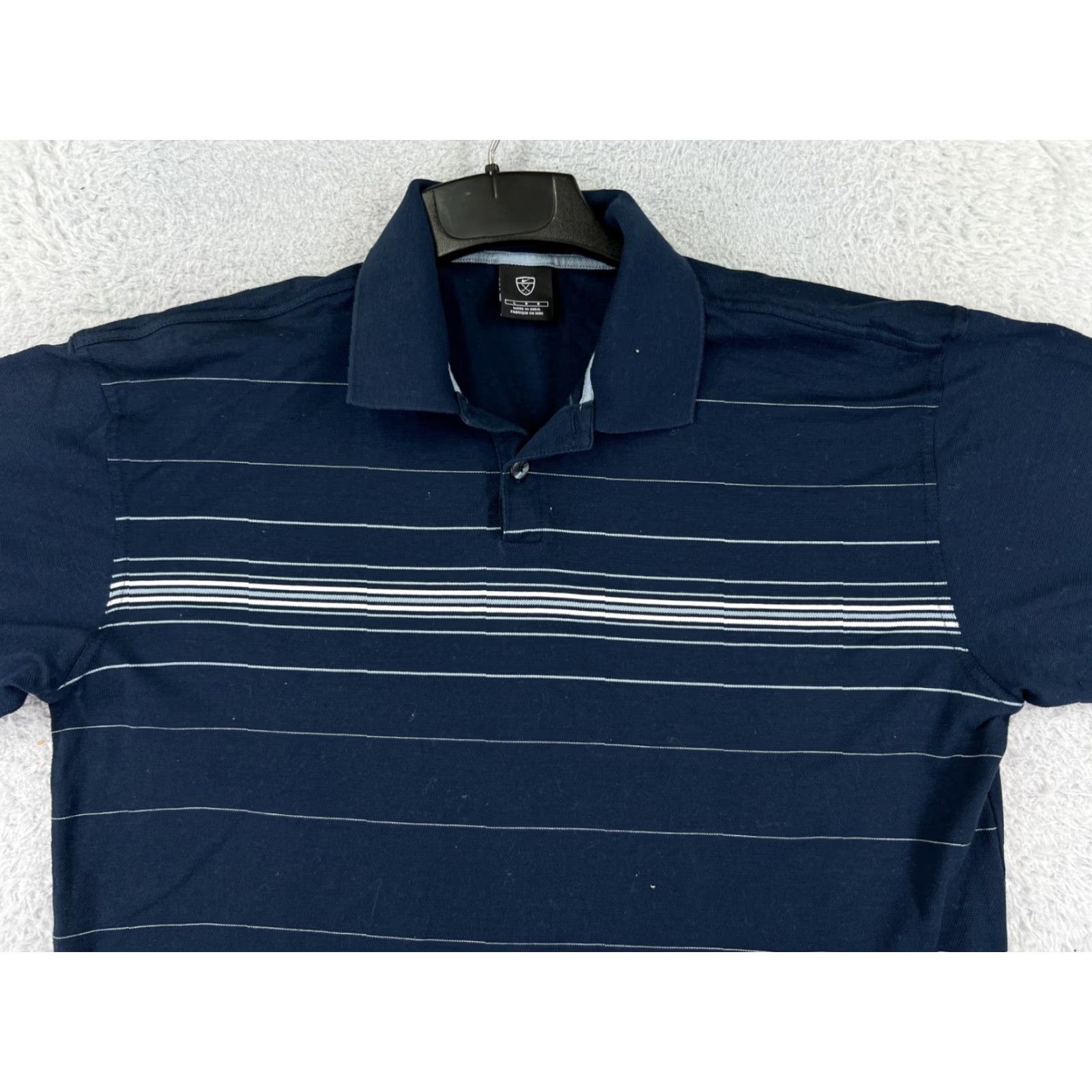 Nike VINTAGE Nike Polo Shirt Mens Large Blue White Stripe Golf Golfer 100% Cotton Outdoor Shirt Mens Large Blue White Stripe Golf USA 90s Size US L / EU 52-54 / 3 - 7 Thumbnail