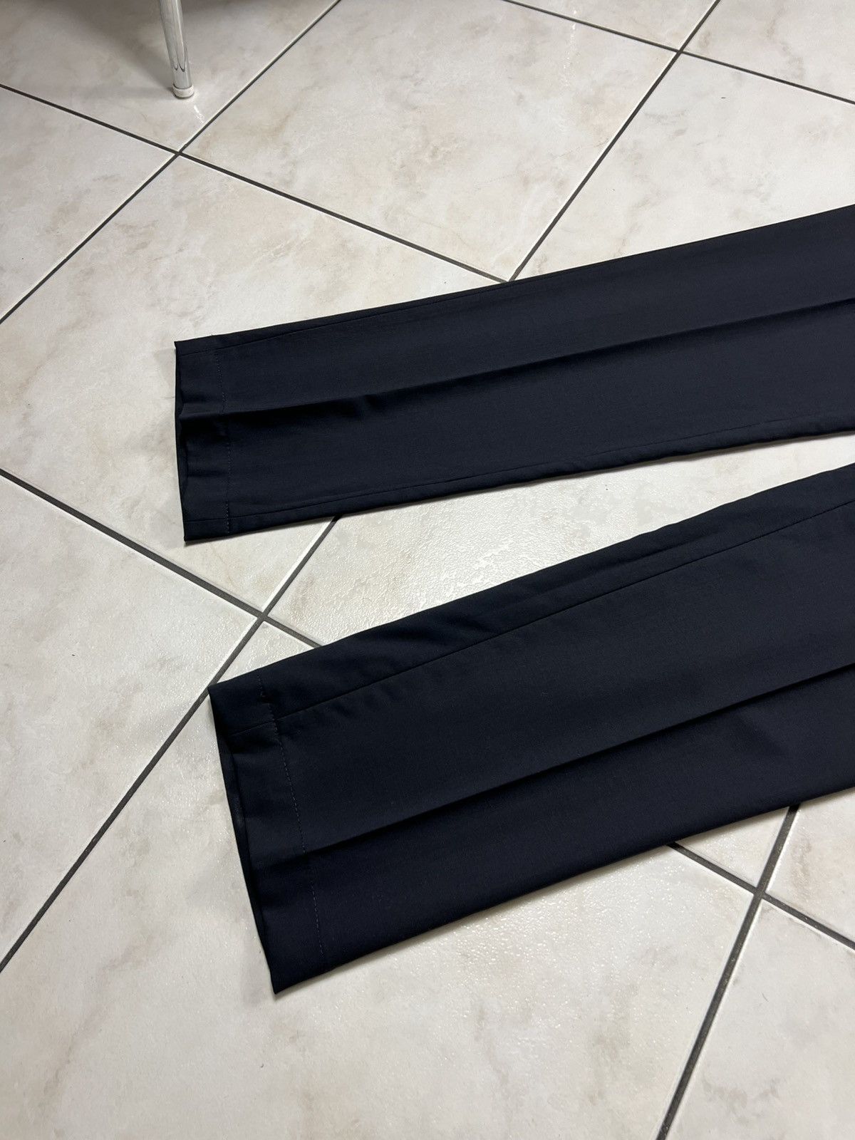 Dolce & Gabbana Dolce&Gabbana classic wool dark navy creased old money pants Size US 32 / EU 48 - 8 Thumbnail