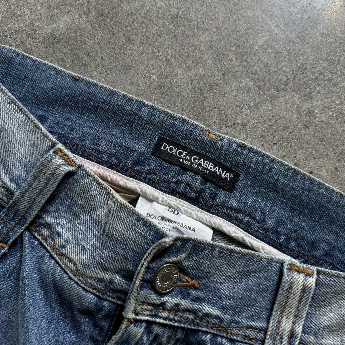Dolce & Gabbana Dolce & Gabbana Vintage Distressed Crash Denim Size US 34 / EU 50 - 8 Thumbnail