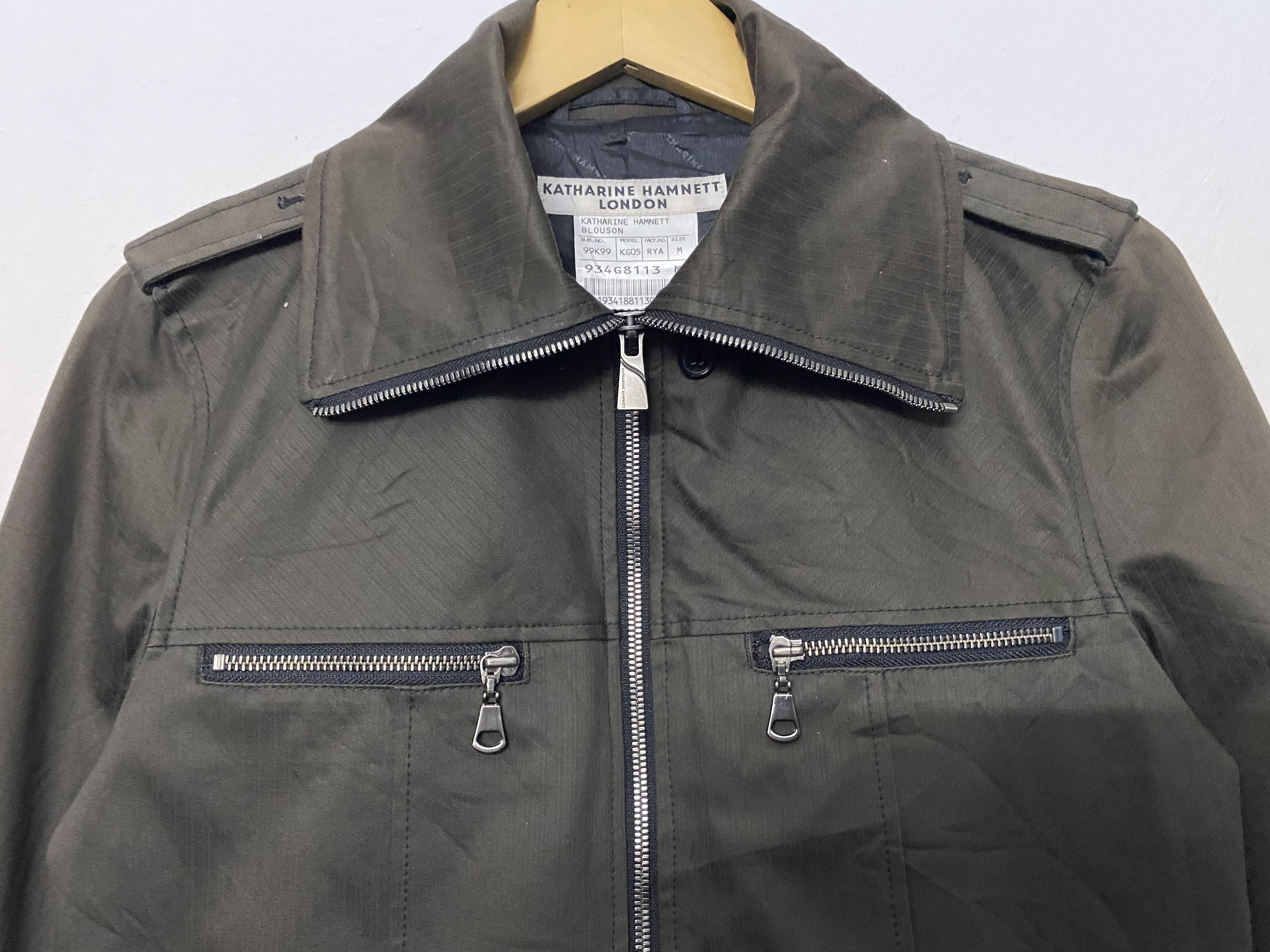 Katharine Hamnett London Katharine Hamnett London Zip-Up Military Jacket Size M Size M / US 6-8 / IT 42-44 - 6 Thumbnail