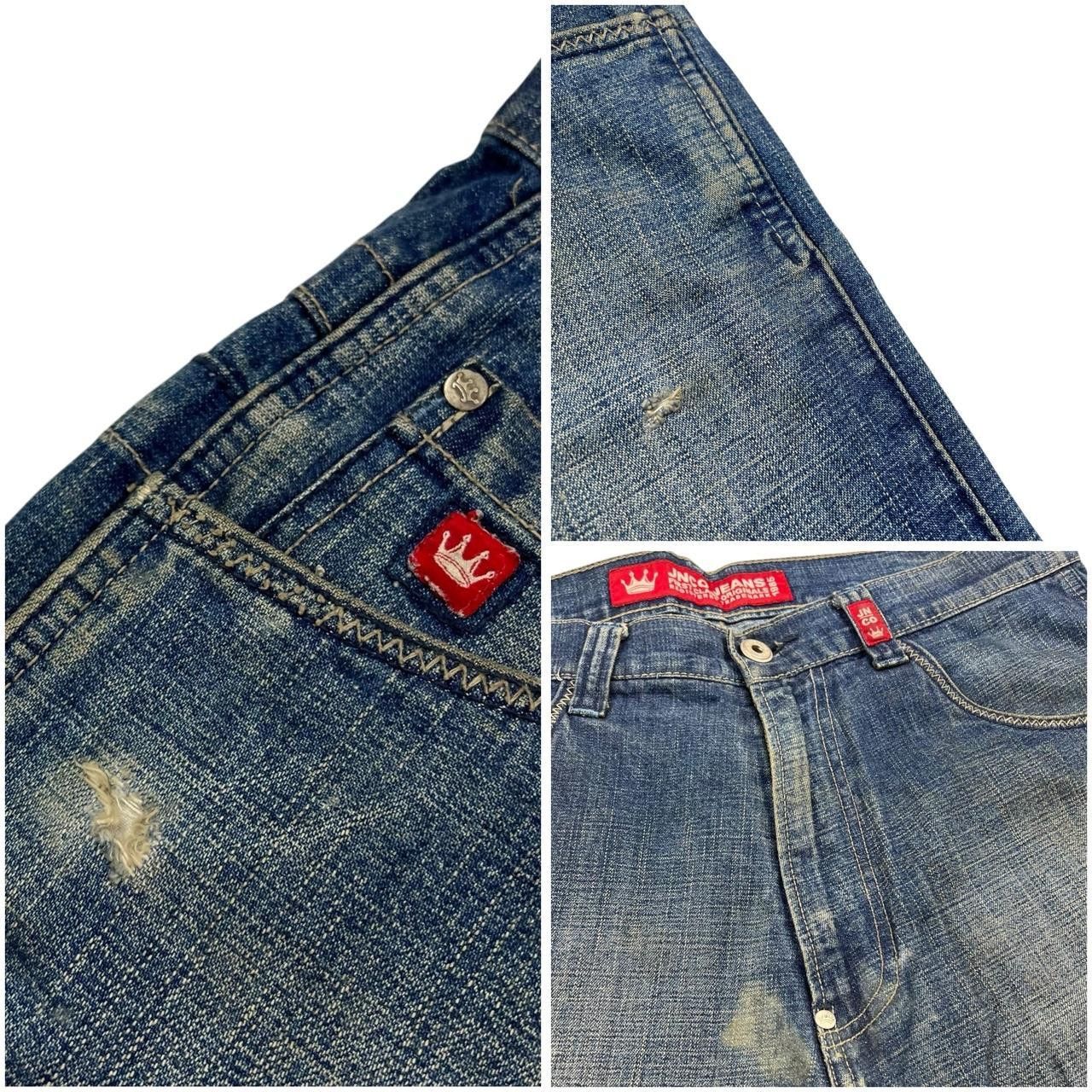 JNCO Vintage Jnco Snake 8 Ball Denim Baggy Shorts Jorts Waist 35 Size US 35 - 8 Thumbnail