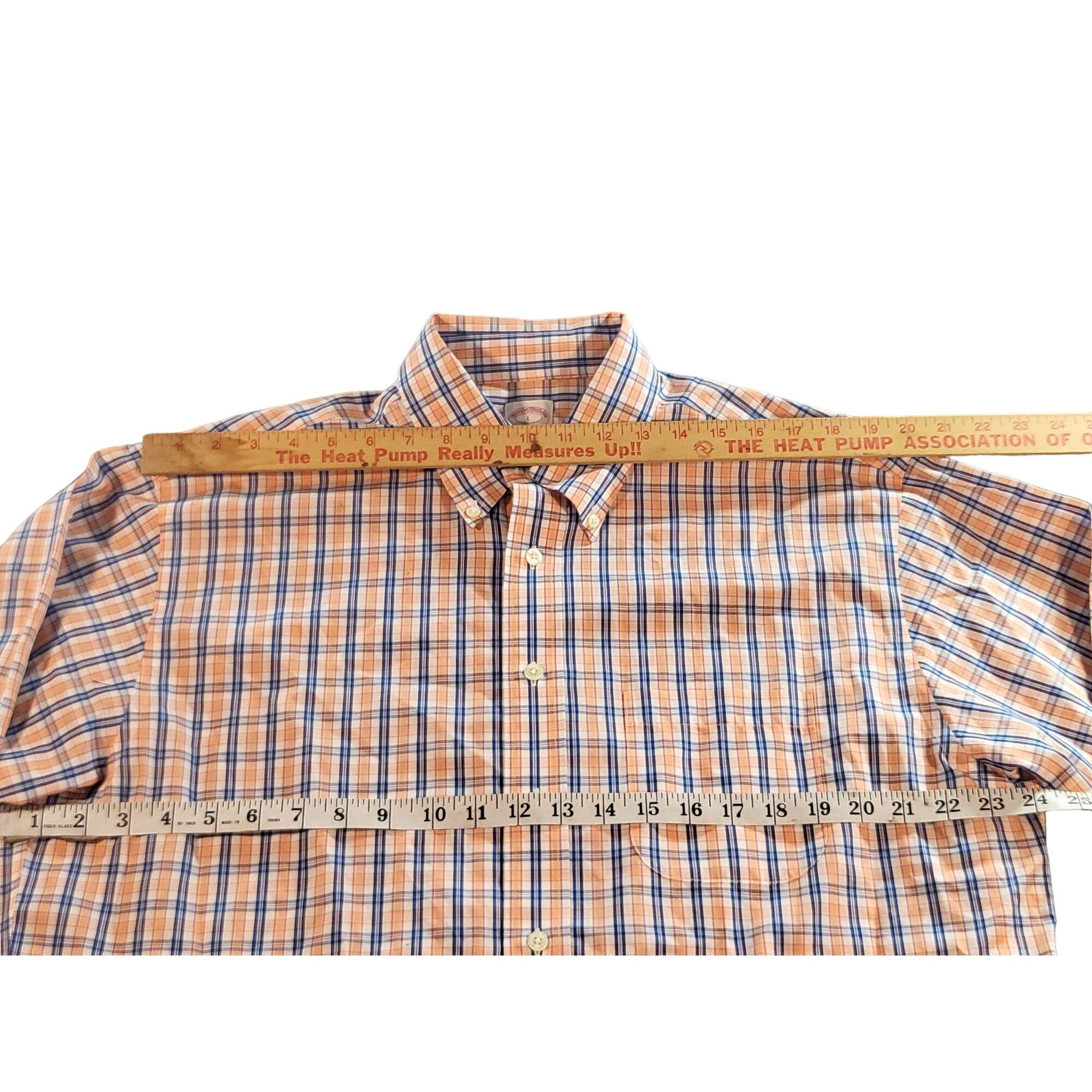 Brooks Brothers Brooks Brothers 346 Button Up Shirt Men Sz L Plaid Non Iron Size US L / EU 52-54 / 3 - 3 Thumbnail