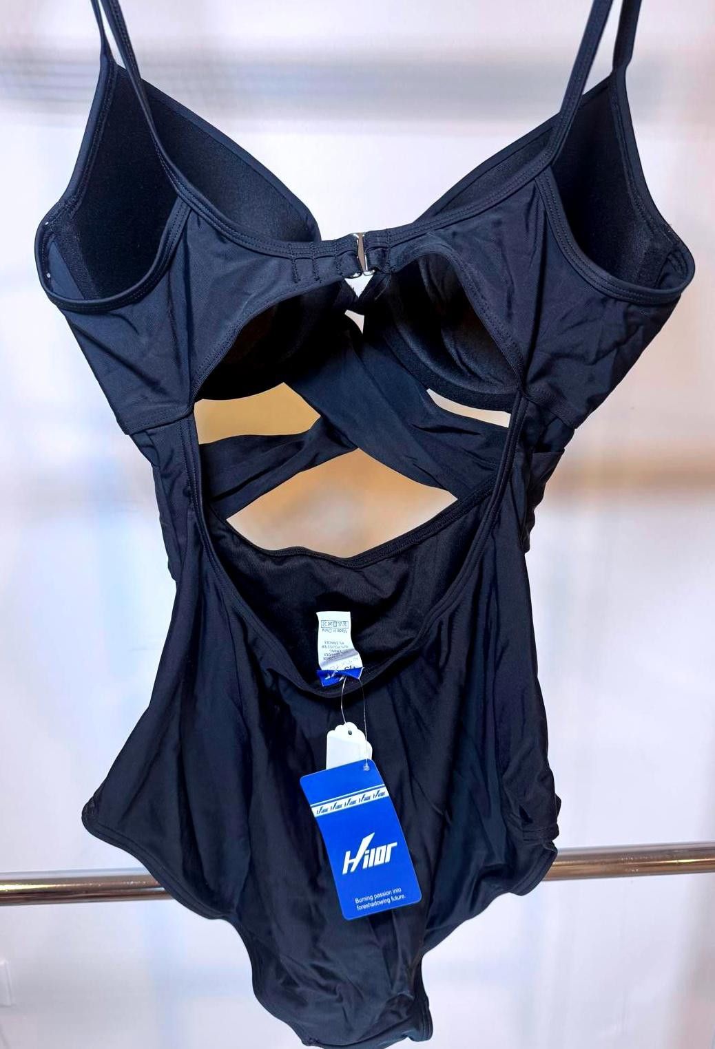 Expert Horror Hior Stylish Black Cut-Out Swimsuit - US Size 12 Size ONE SIZE - 2 Thumbnail