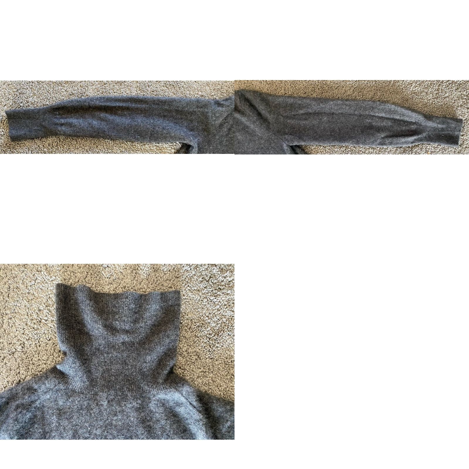 Vintage Katherine Kelly Cashmere Turtleneck Gray Women’s M Sweater Pullover Size M / US 6-8 / IT 42-44 - 10 Thumbnail