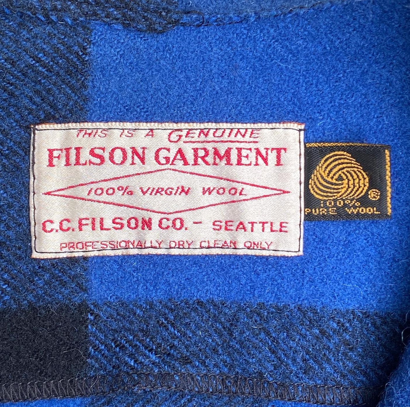 Filson FILSON MACKINAW WOOL BLUE PLAID CRUISER Size US XL / EU 56 / 4 - 8 Thumbnail