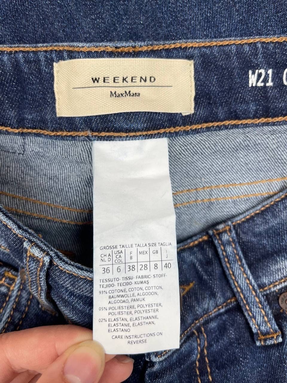 Weekend Max Mara Weekend Max Mara Women Cotton Denim Jeans Blue Size W28 Size 28" / US 6 / IT 42 - 4 Thumbnail