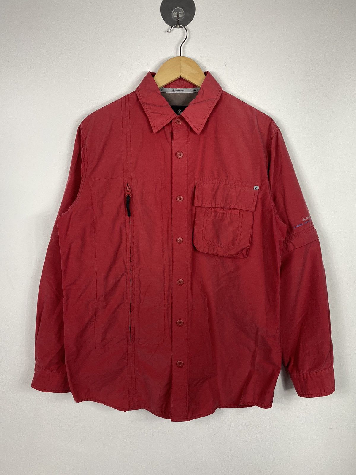 Airwalk × Vintage Vintage Y2K Airwalk Tactical Button Up Shirt Size US M / EU 48-50 / 2 - 1 Thumbnail
