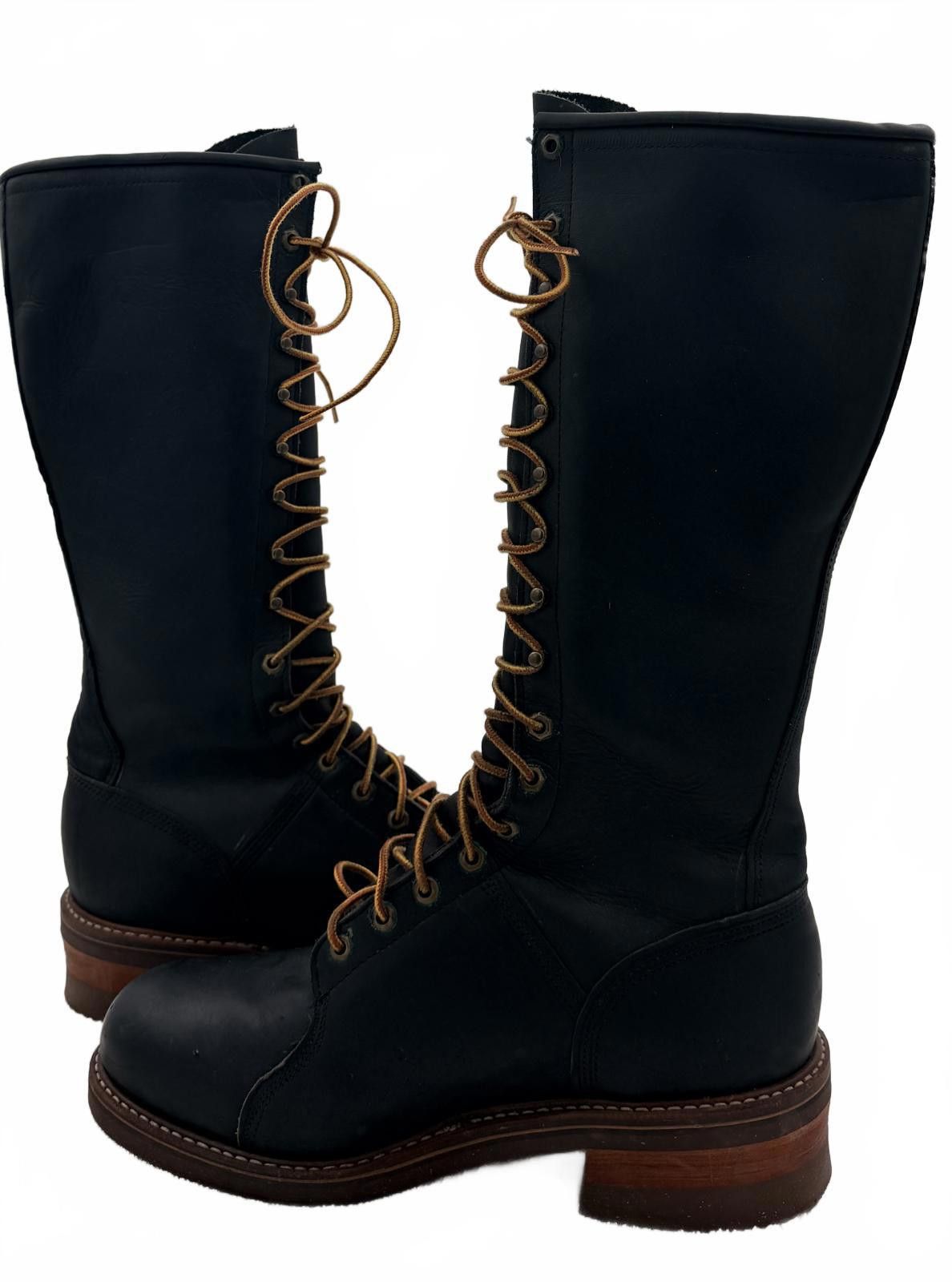 Other Hall's Lineman Motorcycle Boots 12E Gorgeous w/ New Soles! Size US 12 / EU 45 - 2 Thumbnail