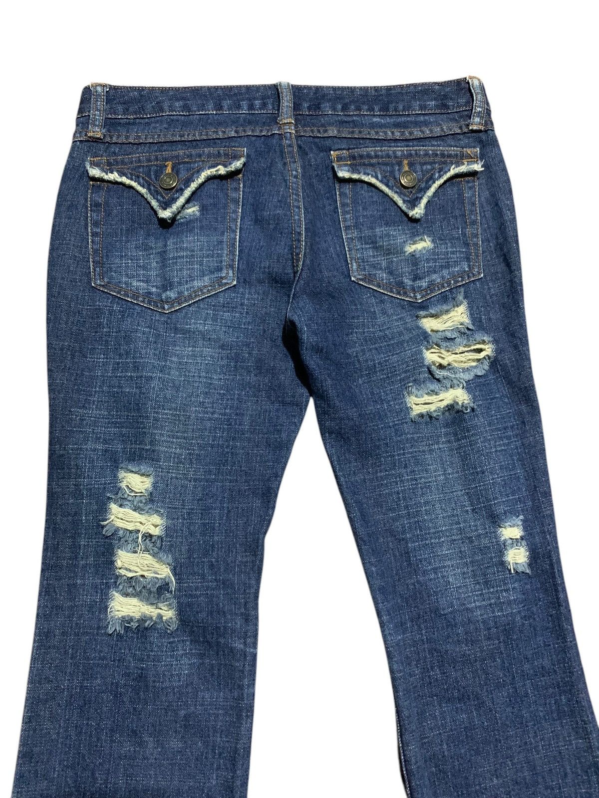 If Six Was Nine × Le Grande Bleu (L.G.B.) × semanticdesign Semantic Design flared jeans distressed ripped punk Size US 30 / EU 46 - 7 Thumbnail