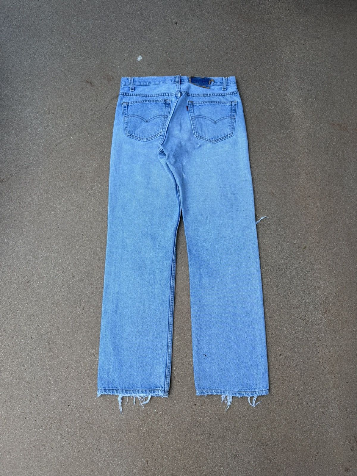 Levi's Vintage 90s Levis 501xx Buttonfly Straight Denim Jeans 31x29 Size US 31 - 2 Thumbnail