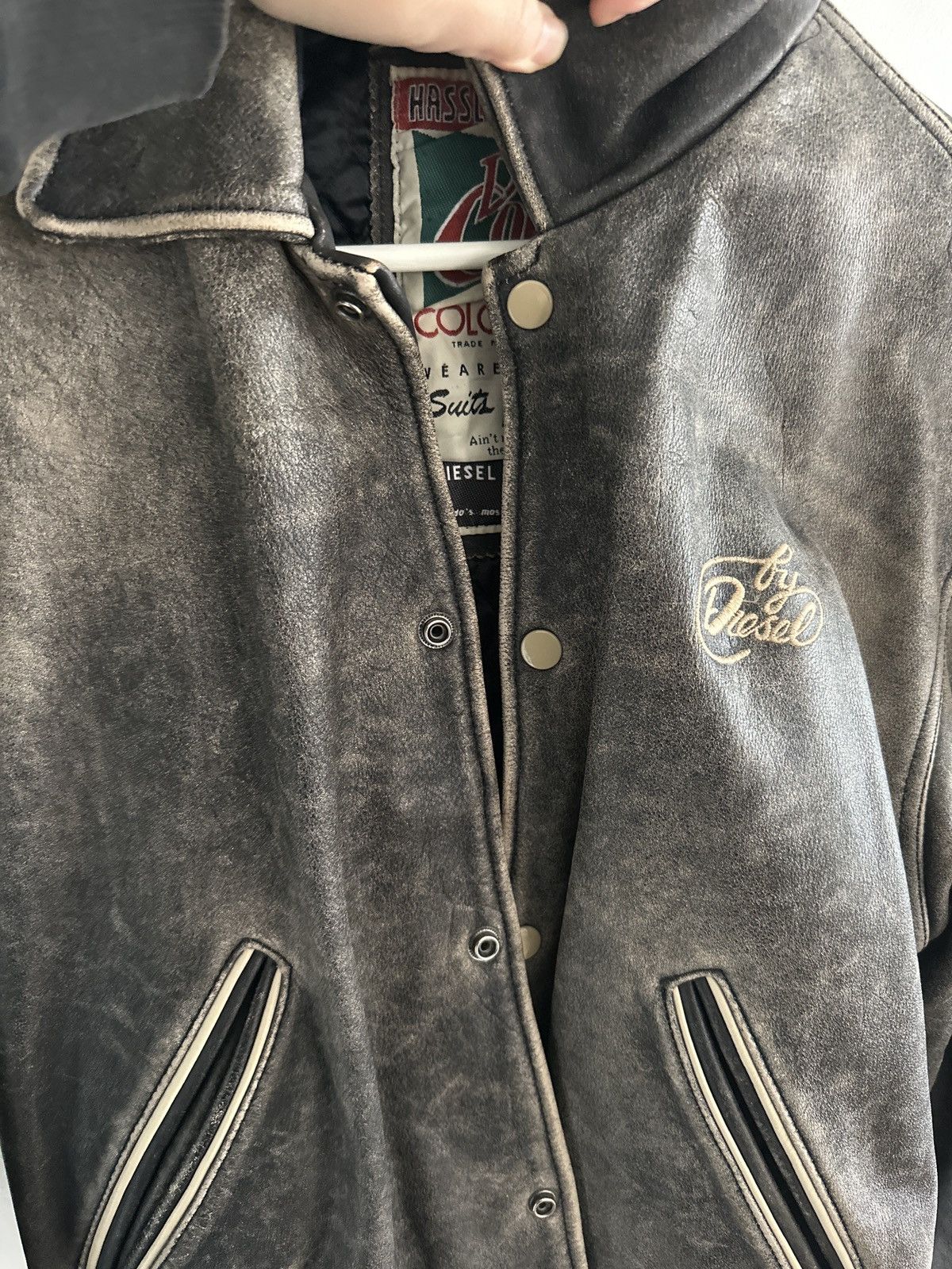 Diesel DIESEL Bomber Leather Jacket Size US M / EU 48-50 / 2 - 6 Thumbnail