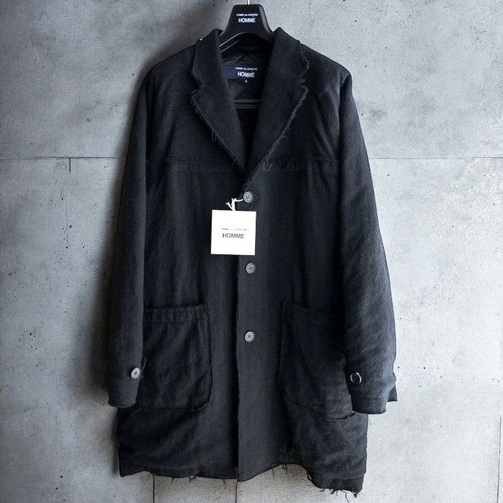 Comme des Garcons Homme NWT 25AW COMME des GARCONS HOMME Wool Herringbone Coat S Size US S / EU 44-46 / 1 - 1 Thumbnail
