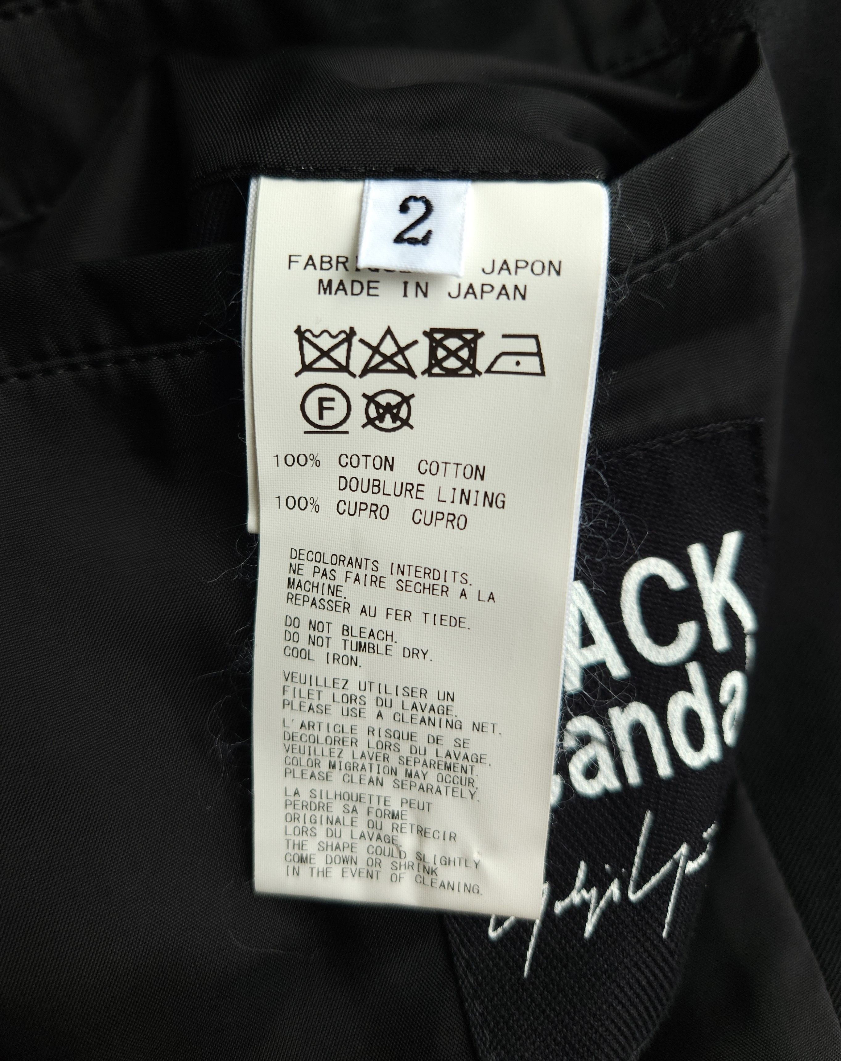 Yohji Yamamoto BLACK Scandal Yohji Yamamoto Back Pleats Cotton Jacket Size US M / EU 48-50 / 2 - 6 Thumbnail