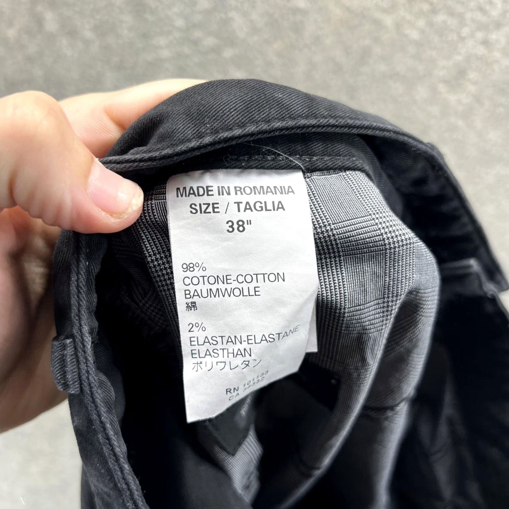 Ermenegildo Zegna VINTAGE Ermenegildo Zegna Jeans Mens 38 Black Straight Leg Stretch Denim Casual Pants Size US 38 / EU 54 - 3 Thumbnail