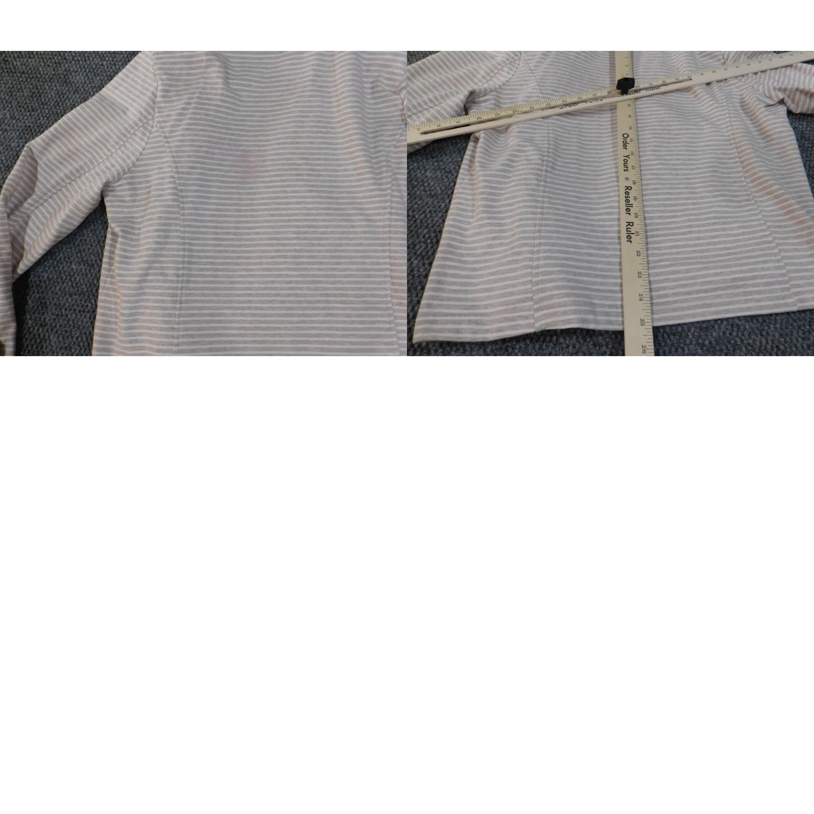 Tommy Hilfiger Tommy Hilfiger Jacket Women XL Pink Striped Knit Open Stretch Casual Business Regular Fit Size XL / US 12-14 / IT 48-50 - 9 Thumbnail